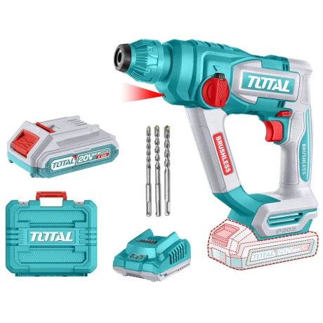 Rotomartillo Inalámbrico 20v SDS Plus TOTAL