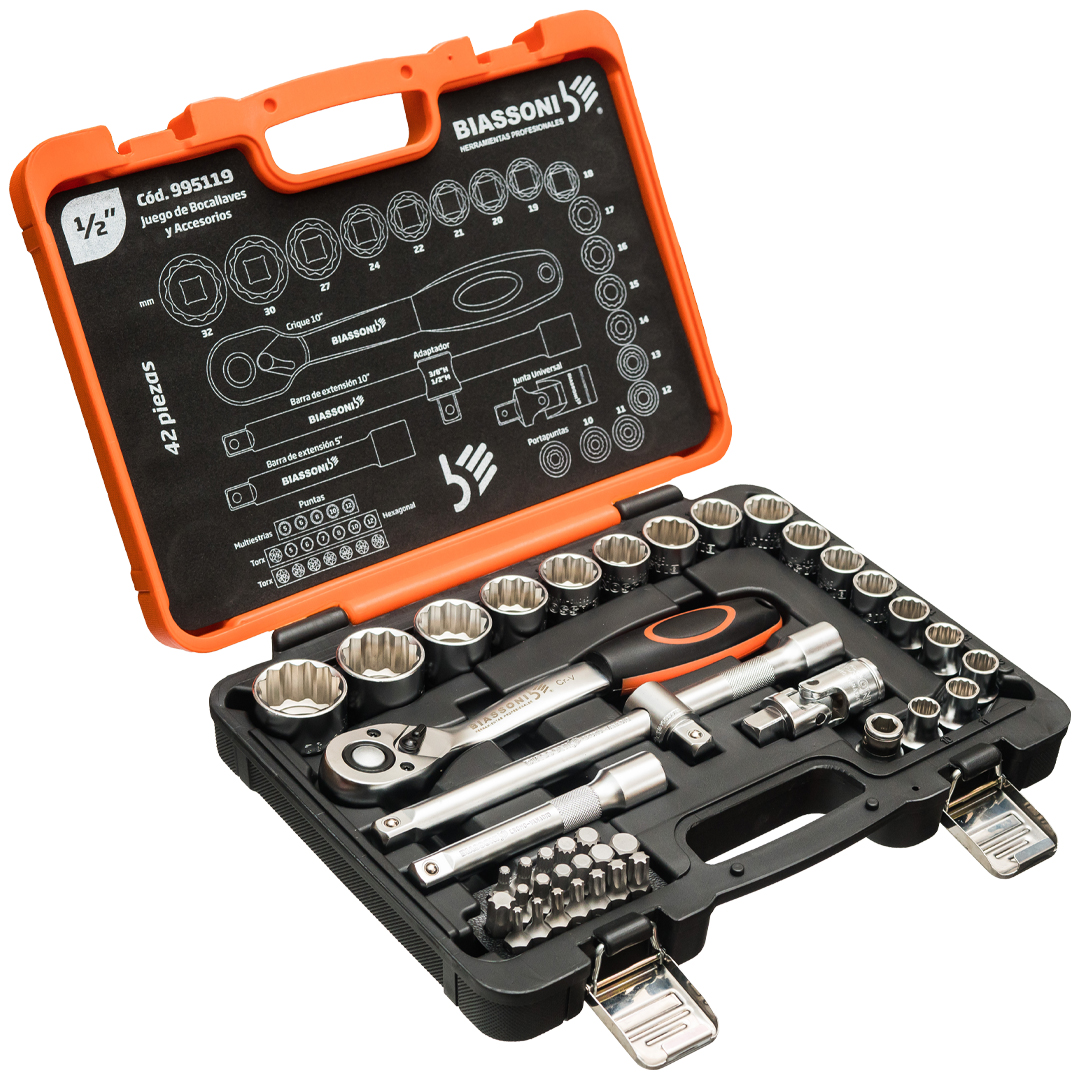 Juego de dados y accesorios 1/2 Biassoni 
