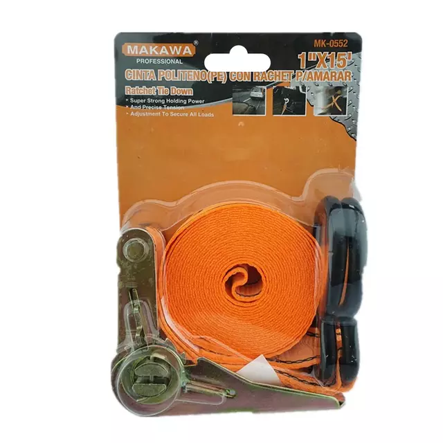 Cinta Sujeta Carga con Crique 1" x 4,57m Makawa