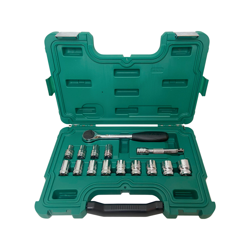 Juego Dados Sata 1/2 15 piezas milimetrica