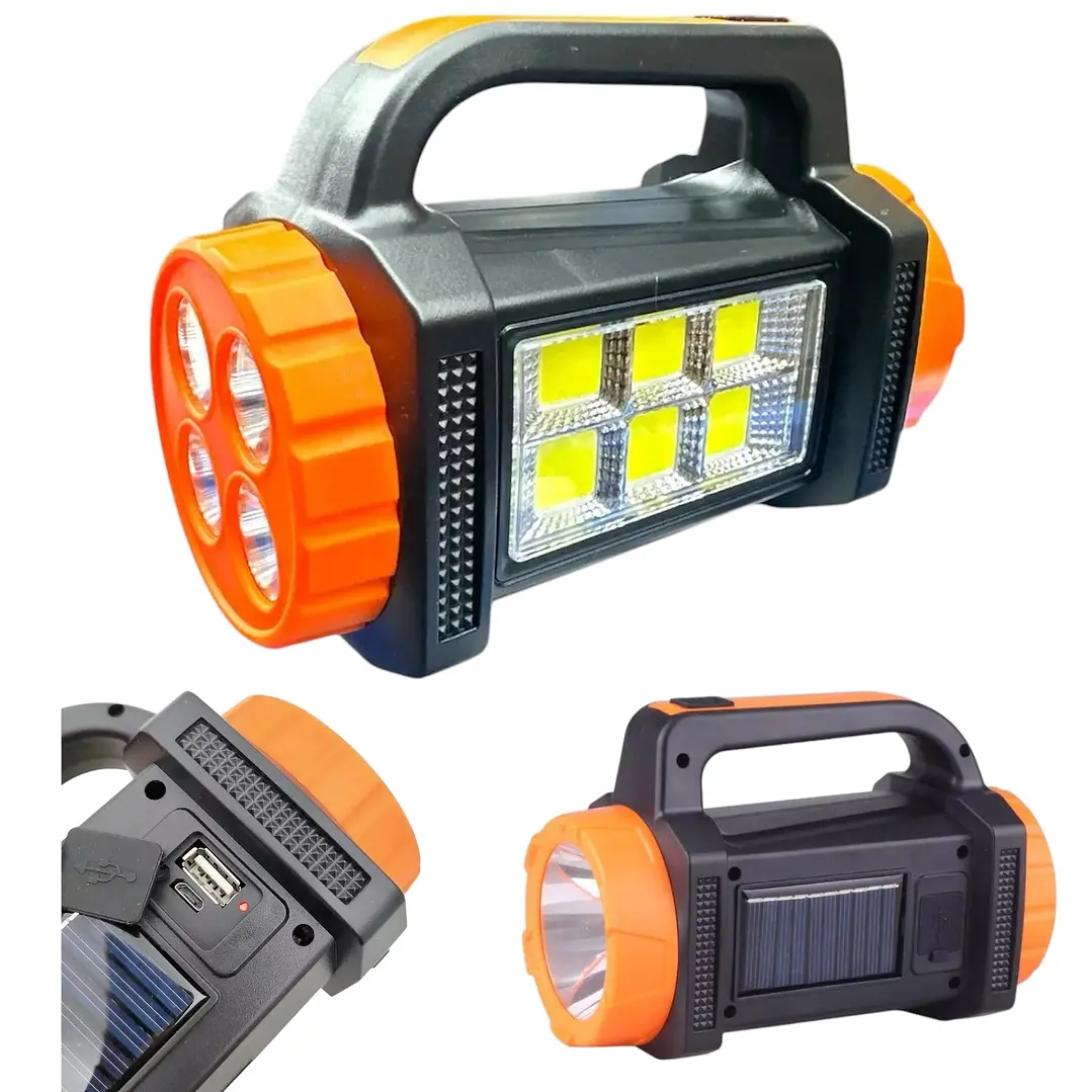Linterna Multifuncion Farol (3 Modos Bateria Litio ) recargable
