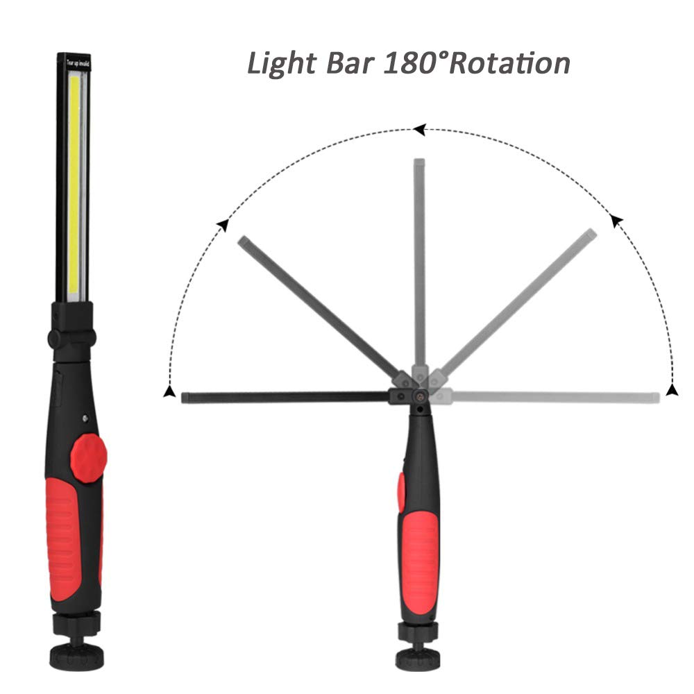 Linterna Led Recargable con Base Imantada