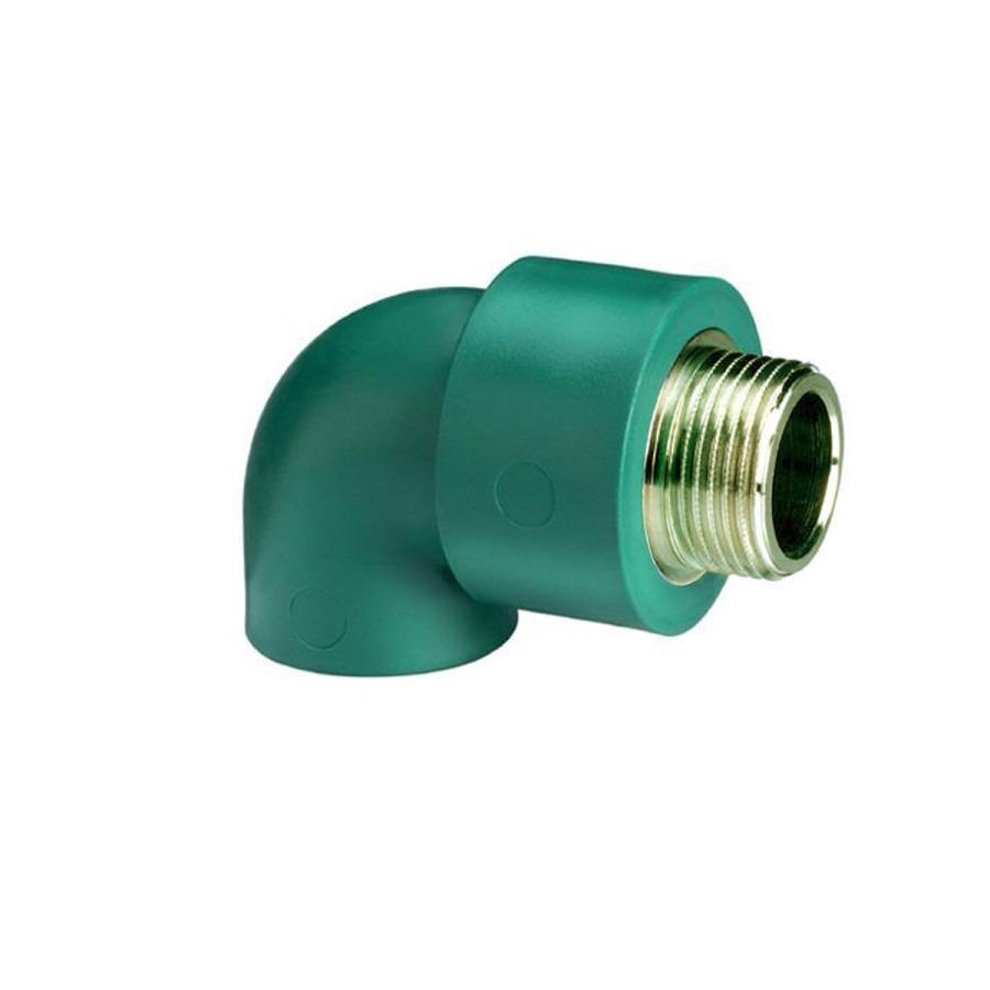 Codo de termofusión con inserto macho