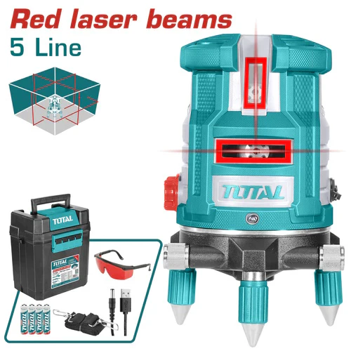 NIVEL LASER 30 MTS INDUSTRIAL AUTONIVELANTE LASER ROJO TOTAL 