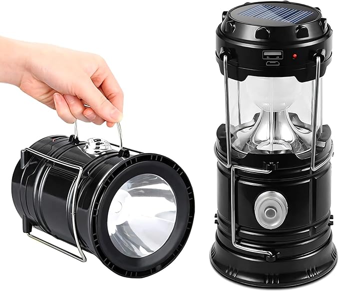 Linterna Farol Led Solar y 220v para camping