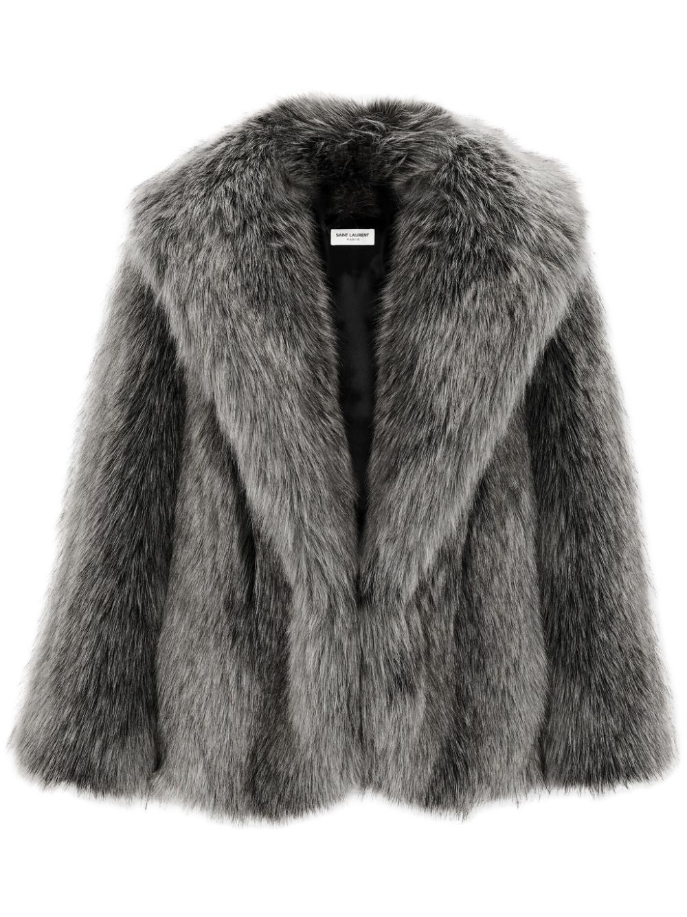 Gray Faux Fur Coat