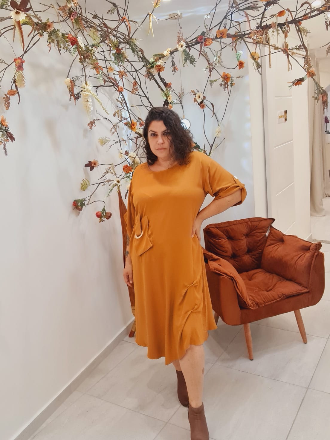 Vestido Mostarda
