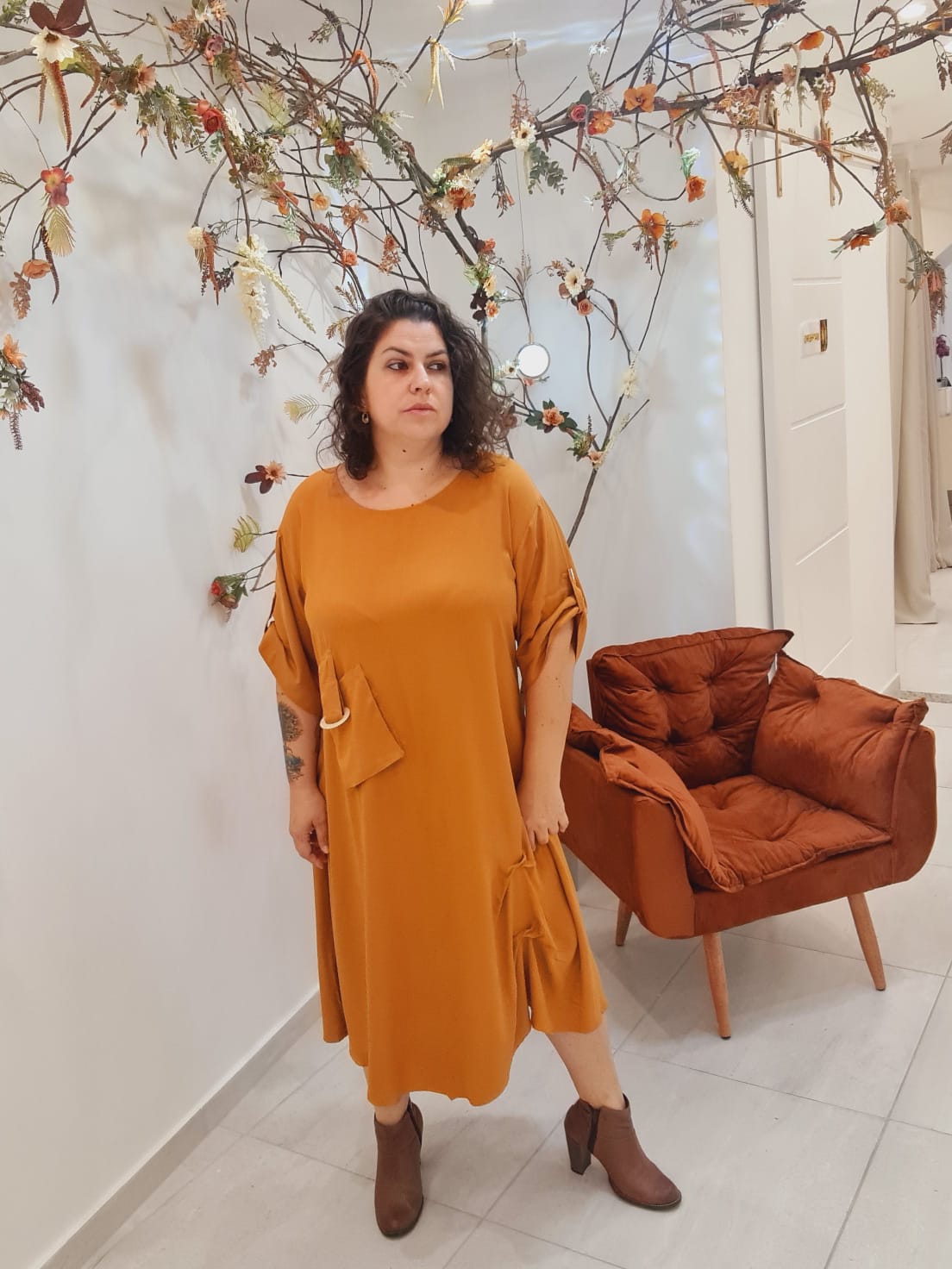 Vestido Mostarda 