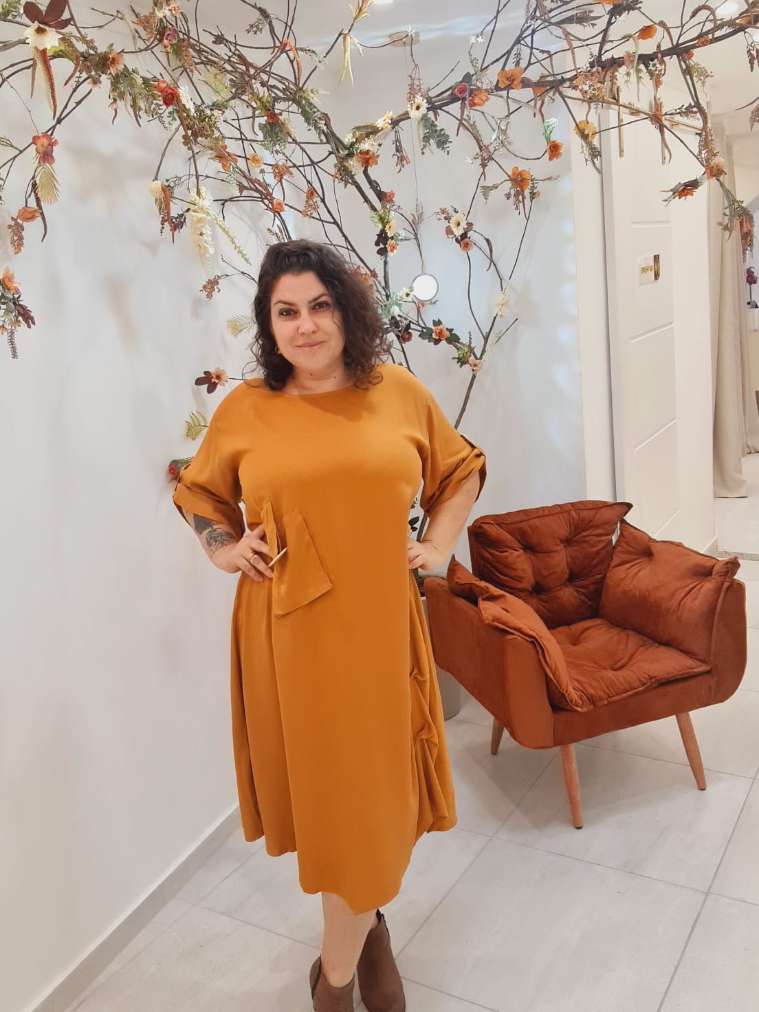 Vestido Mostarda 
