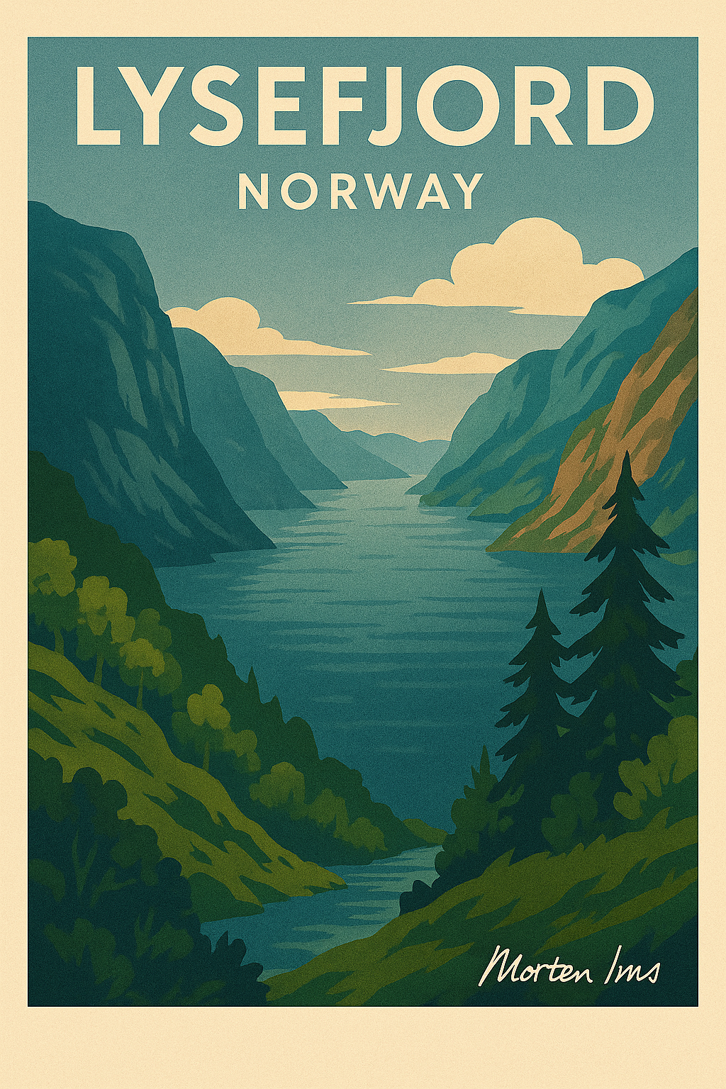 Lysefjord Norway Poster