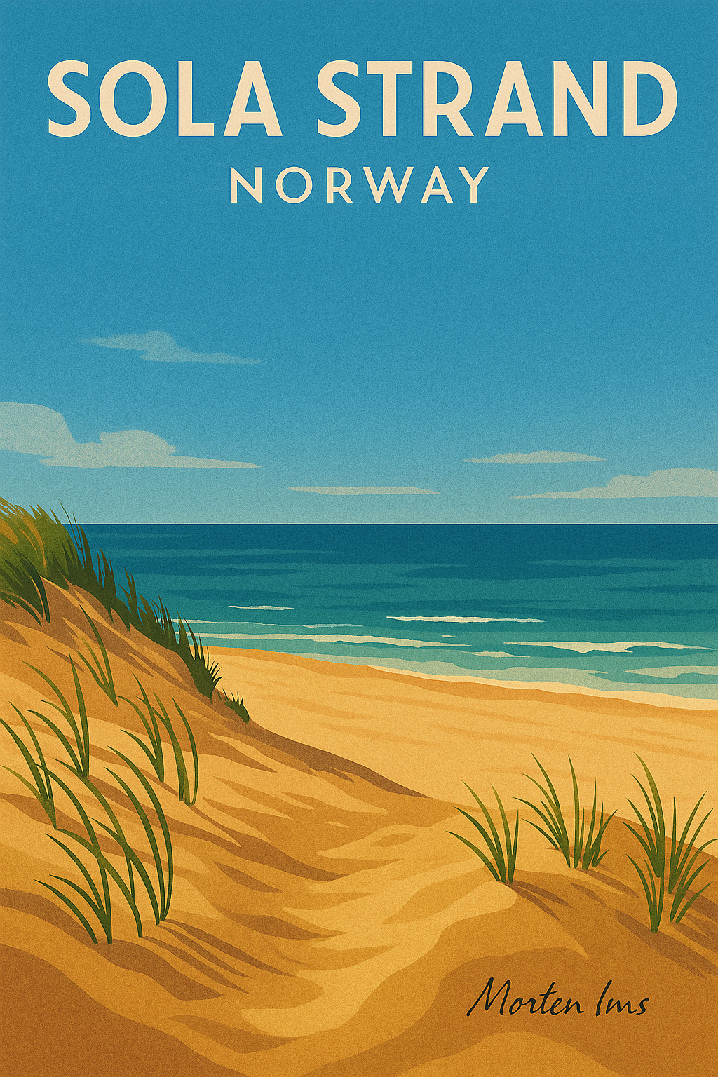 Sola Strand Norway Poster