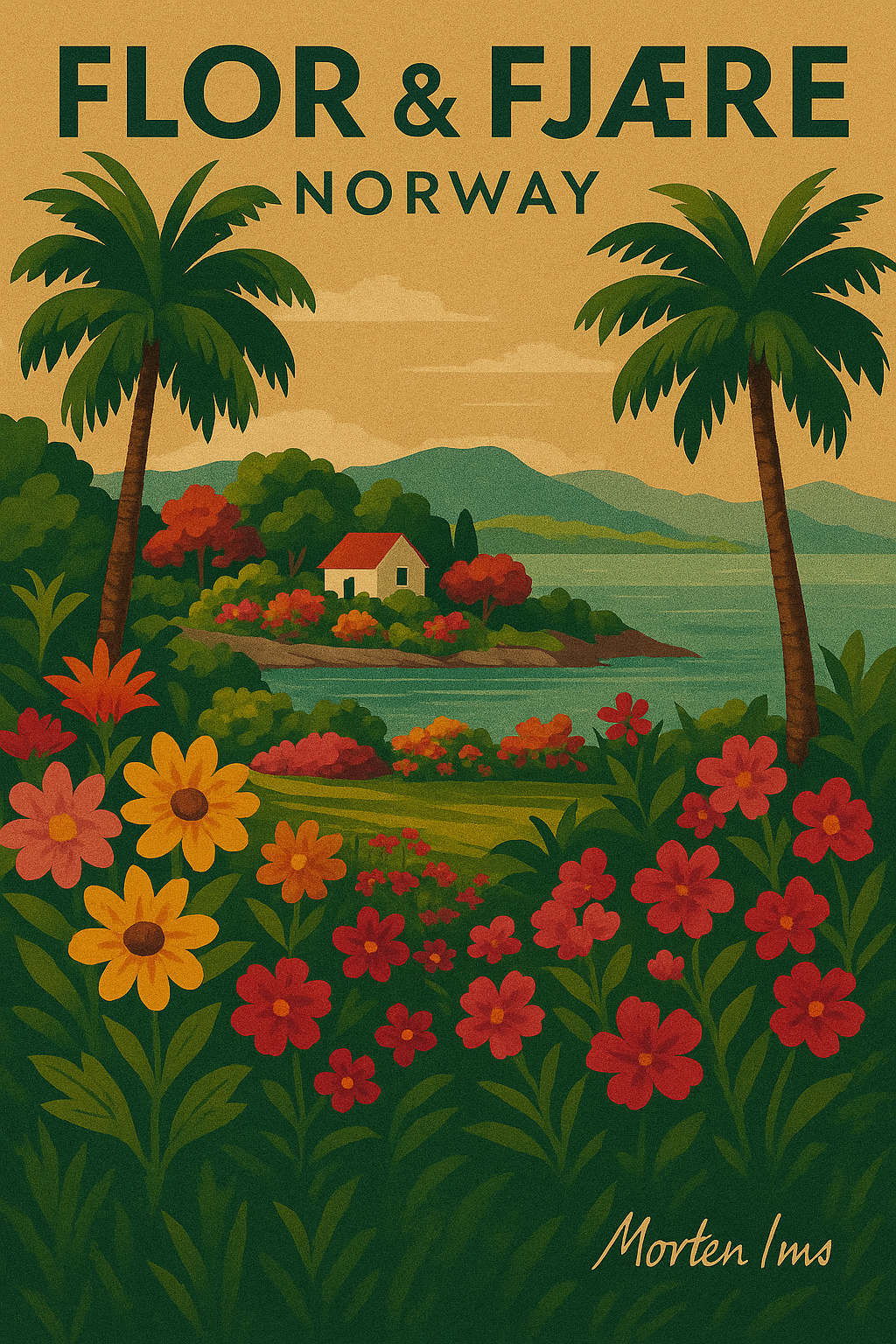 Flor & Fjære Poster