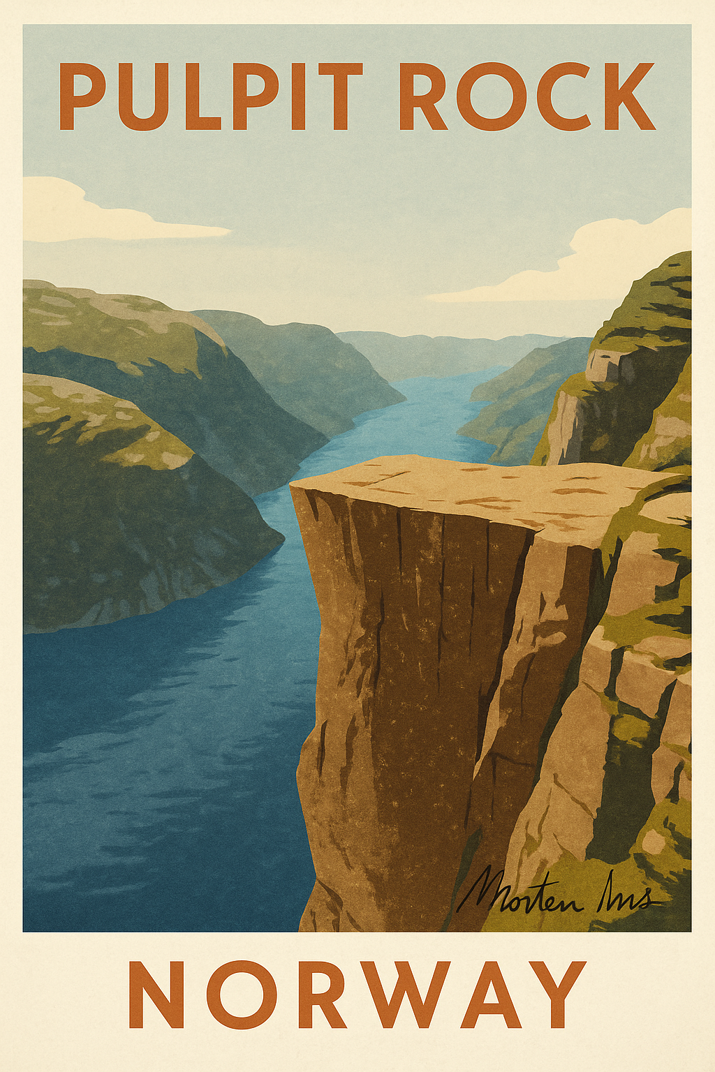 Pulpit Rock Norway Poster