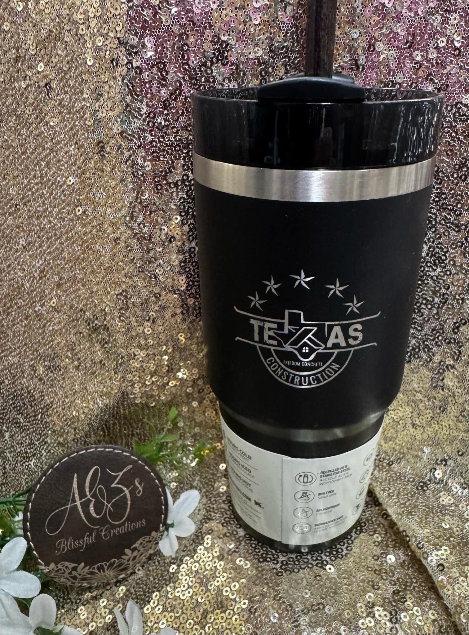 Insulated Texas Construction Tumbler