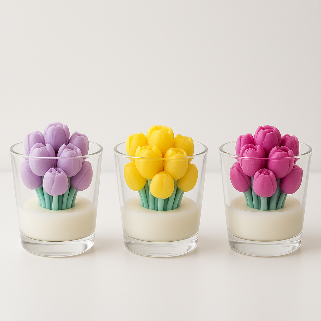 Bougie Artisanale Tulipe Parfumée