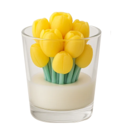 Bougie Artisanale Tulipe Parfumée