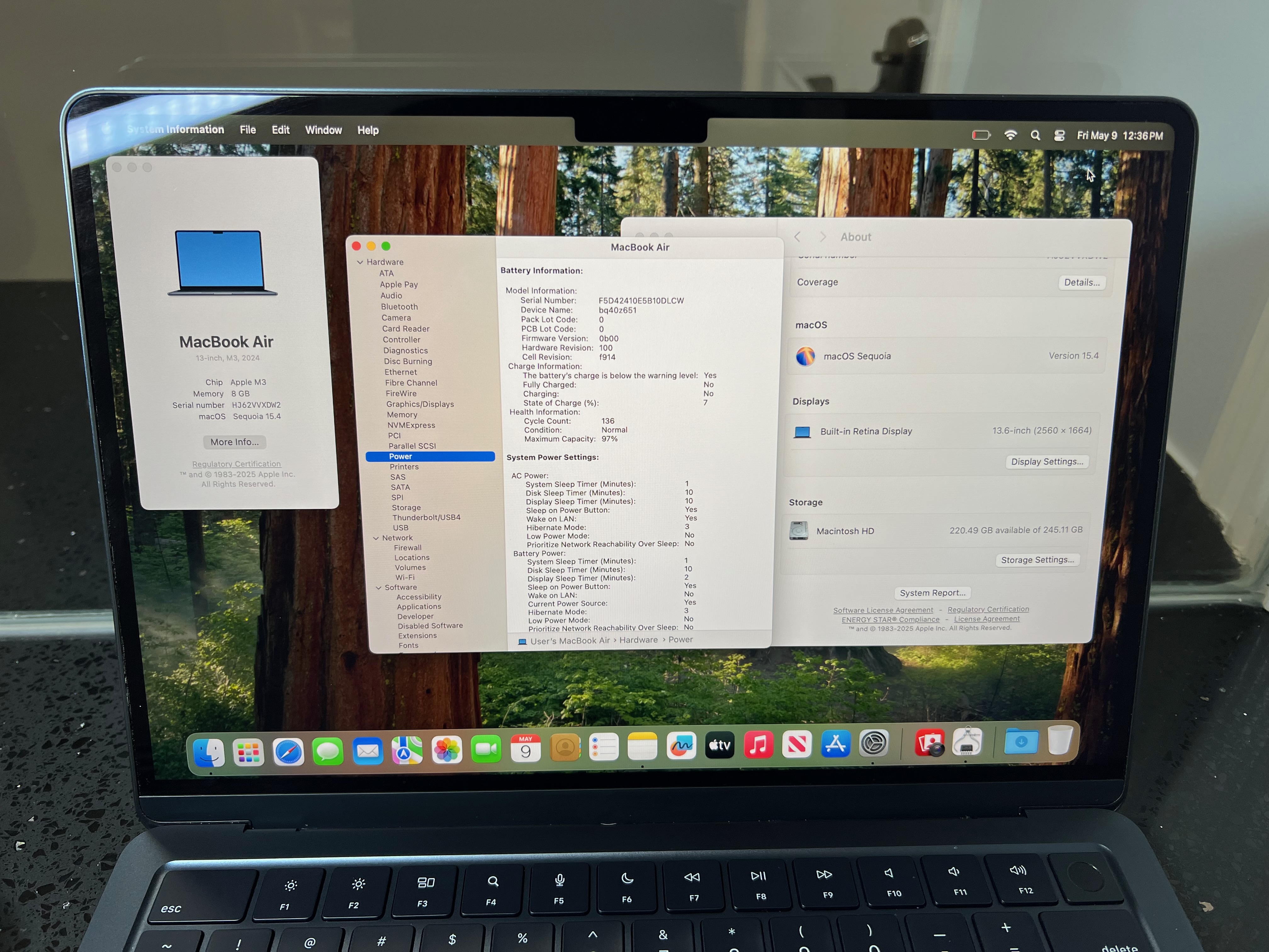 2024 MacBook Air M3 13" 8GB 256GB