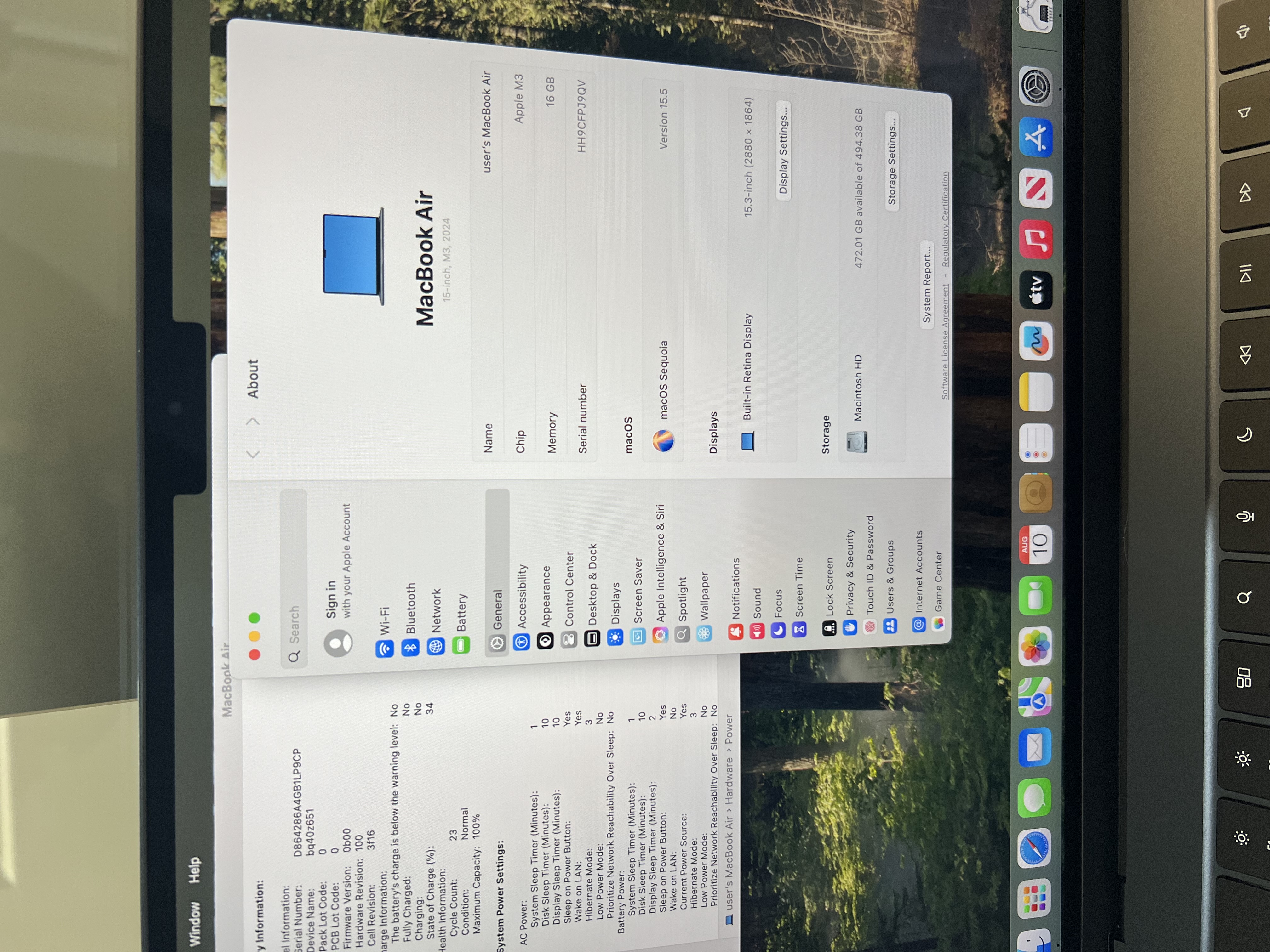 2024 MacBook Air M3 15” 16GB/512GB AppleCare+ 2027