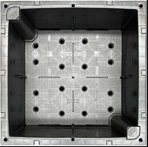 Foodcube installed on garden/lawn