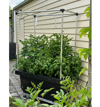 Foodcube Slim  installed on garden/lawn