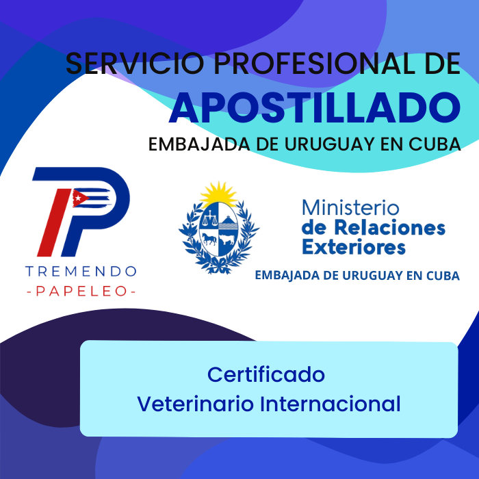 Servicio Profesional de Apostillado en la Embajada de Uruguay en Cuba - Categoría 3