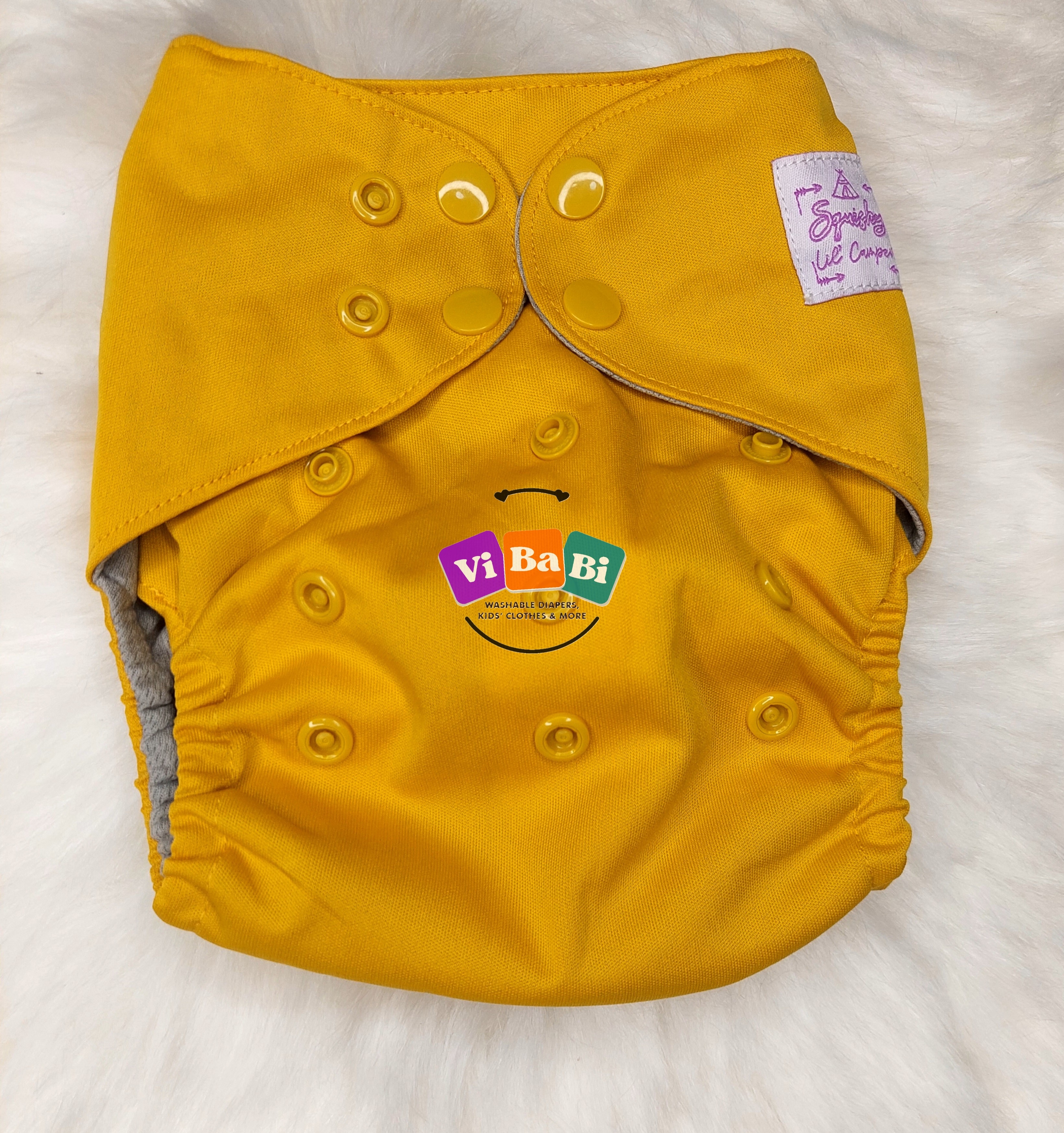 Jade by Squishy Lil Campers, (Pocket) Reusable Cloth Diaper