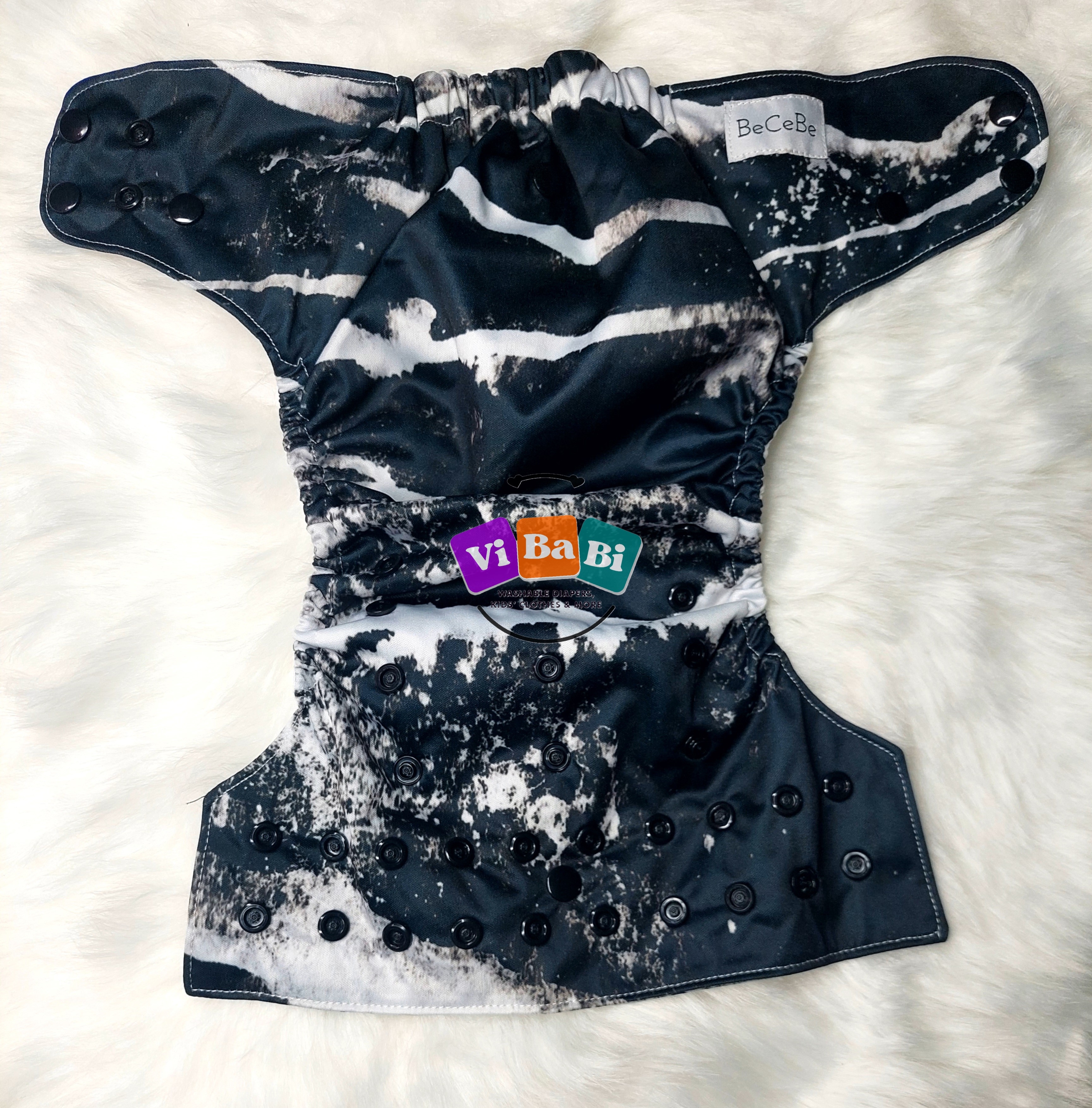Slate by BeCeBe Cloth, Pocket Reusable Cloth Diaper