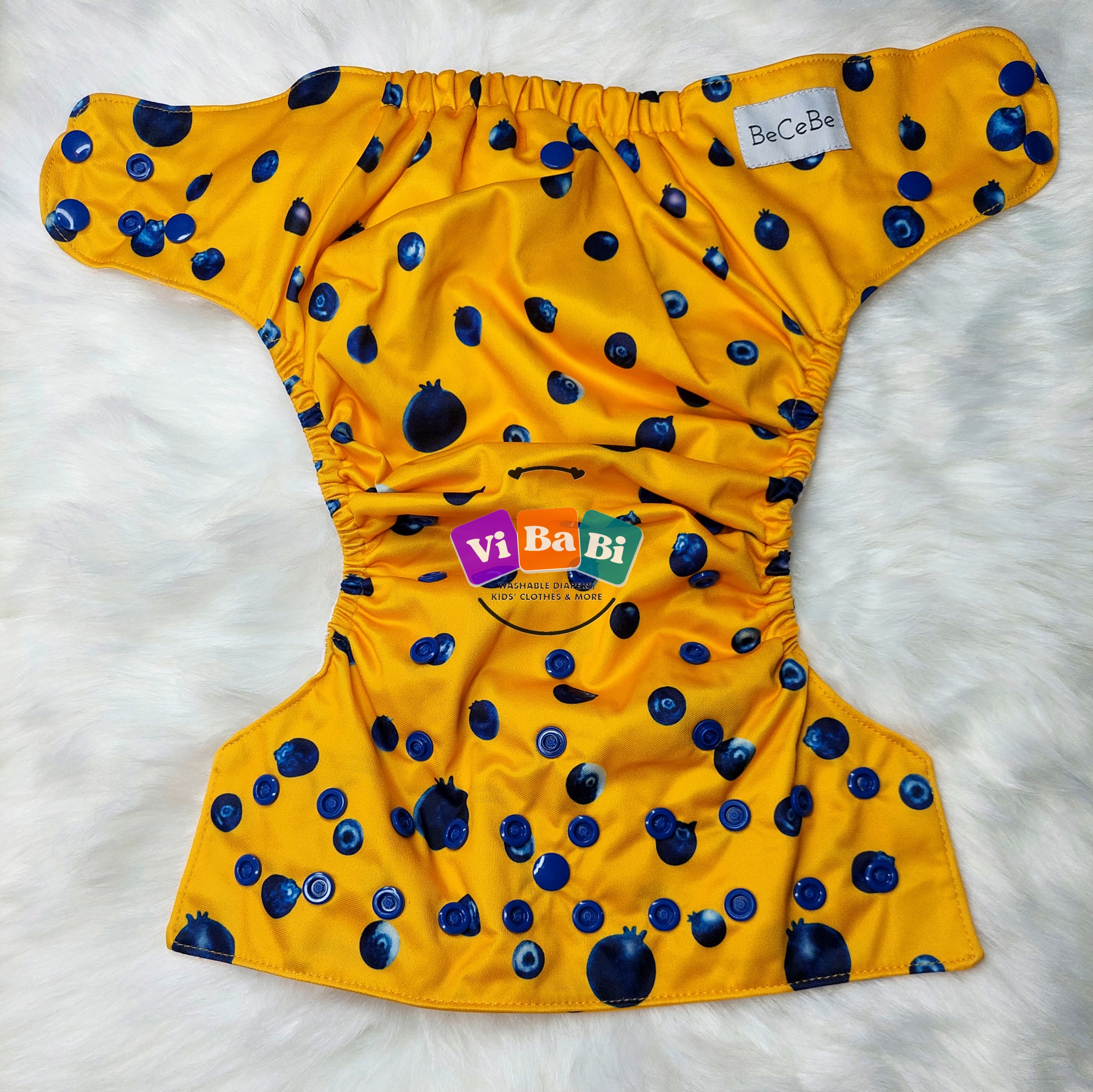 Blueberries by BeCeBe Cloth, Pocket Reusable Cloth Diaper