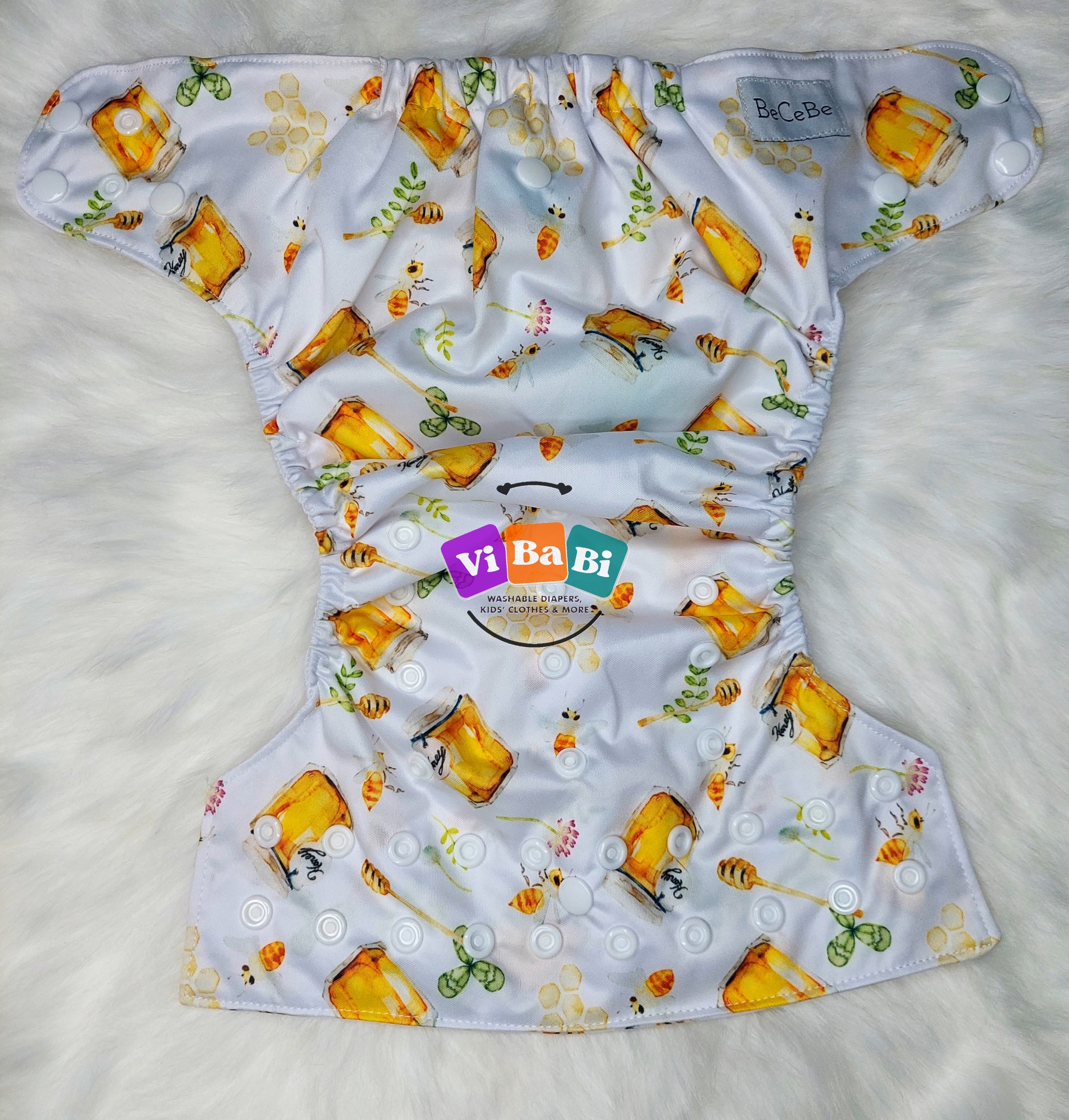 Honey Bee by BeCeBe Cloth, Pocket Reusable Cloth Diaper