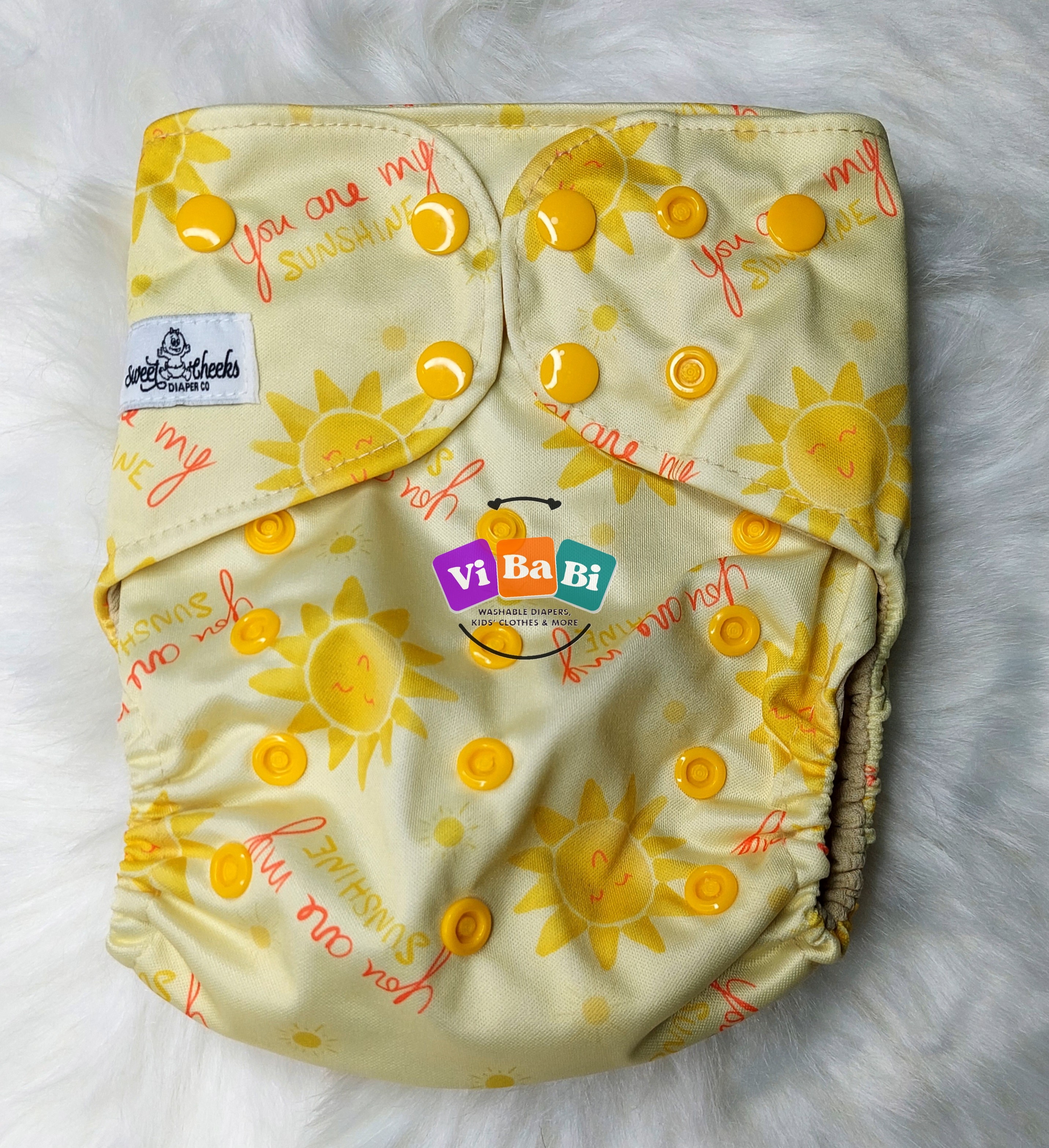 Sunshine by Sweet Cheeks, (Pocket) Reusable Cloth Diaper