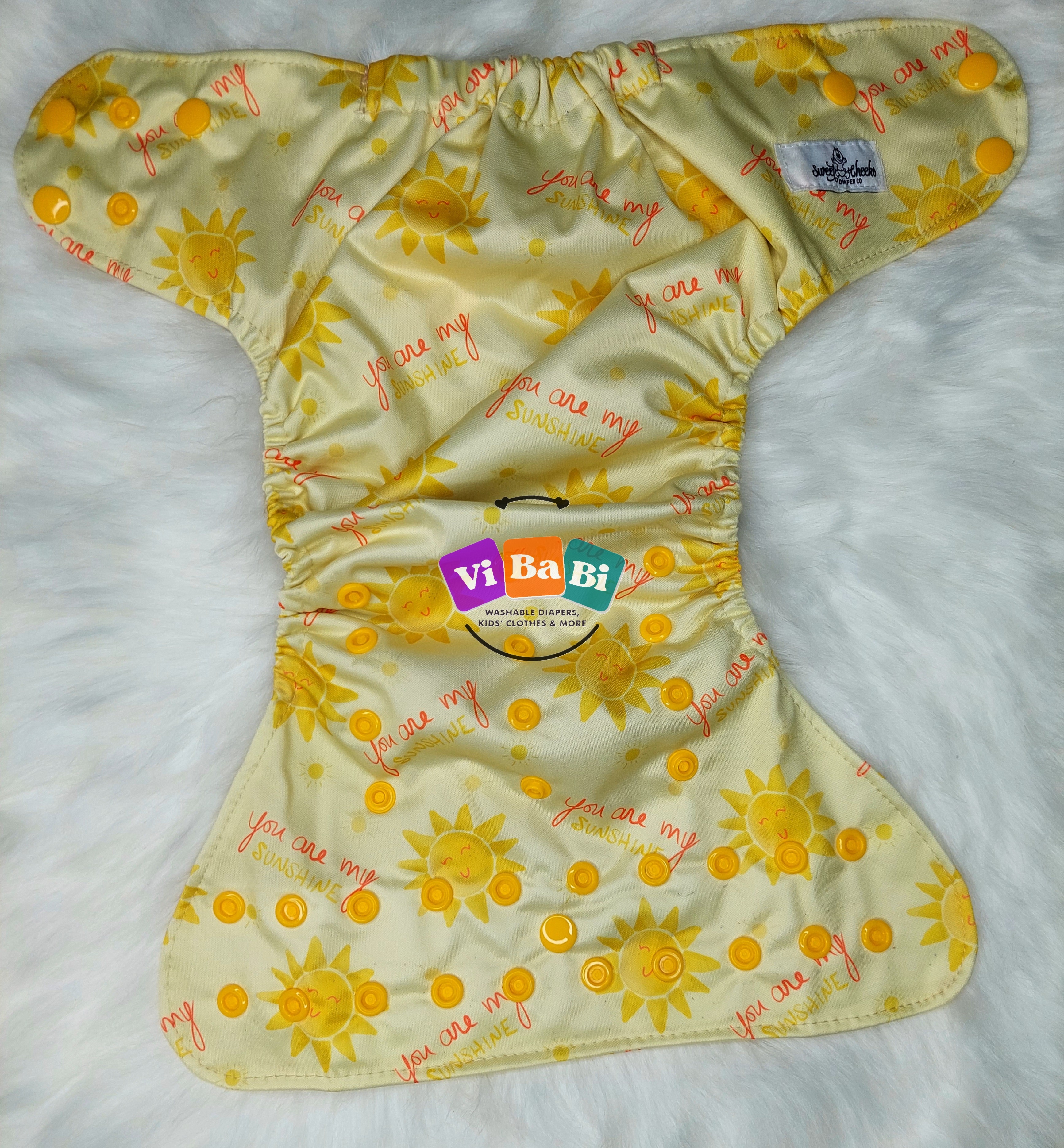 Sunshine by Sweet Cheeks, (Pocket) Reusable Cloth Diaper