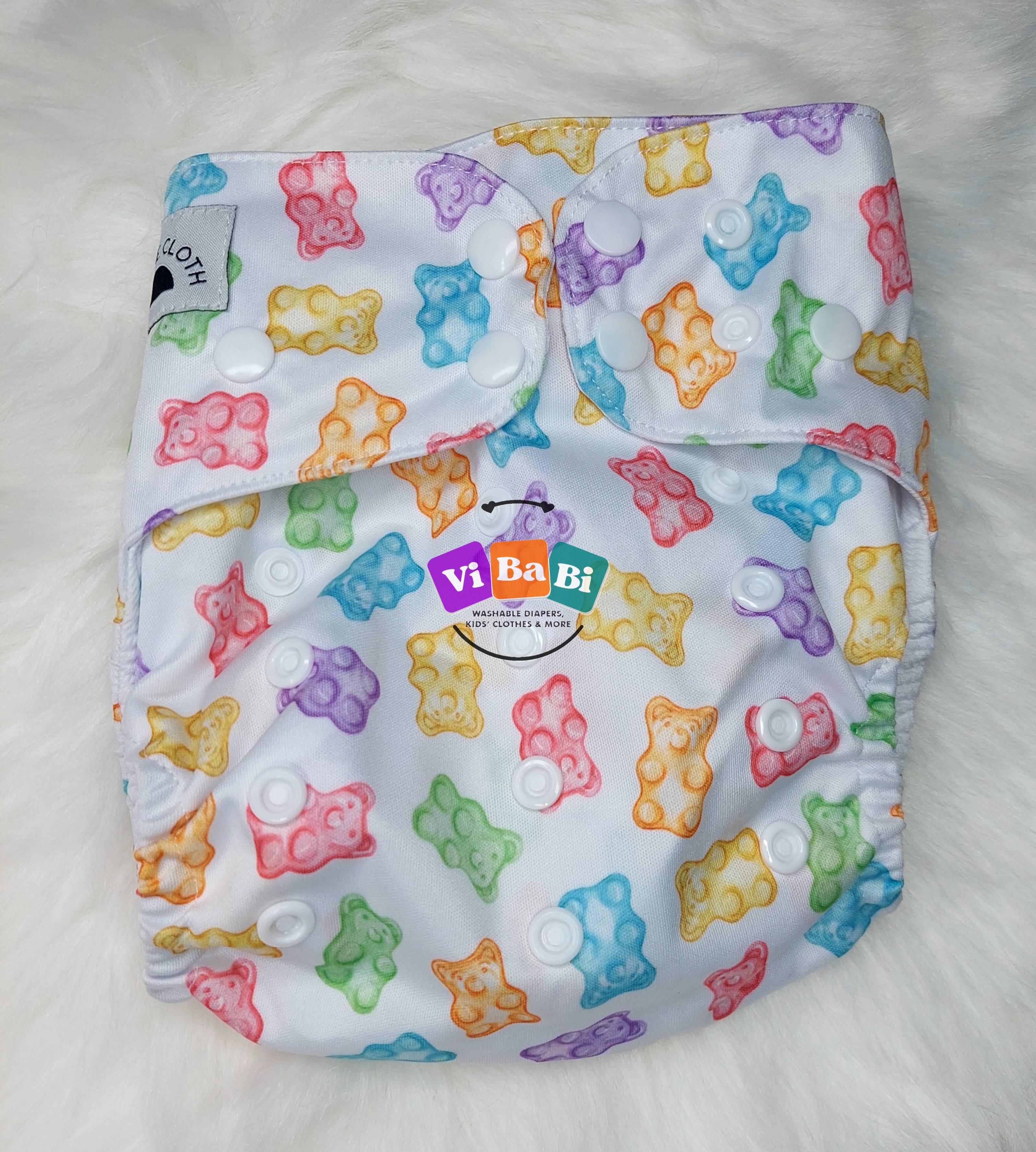 Gummie Bear by BeCeBe Cloth, Pocket Reusable Cloth Diaper
