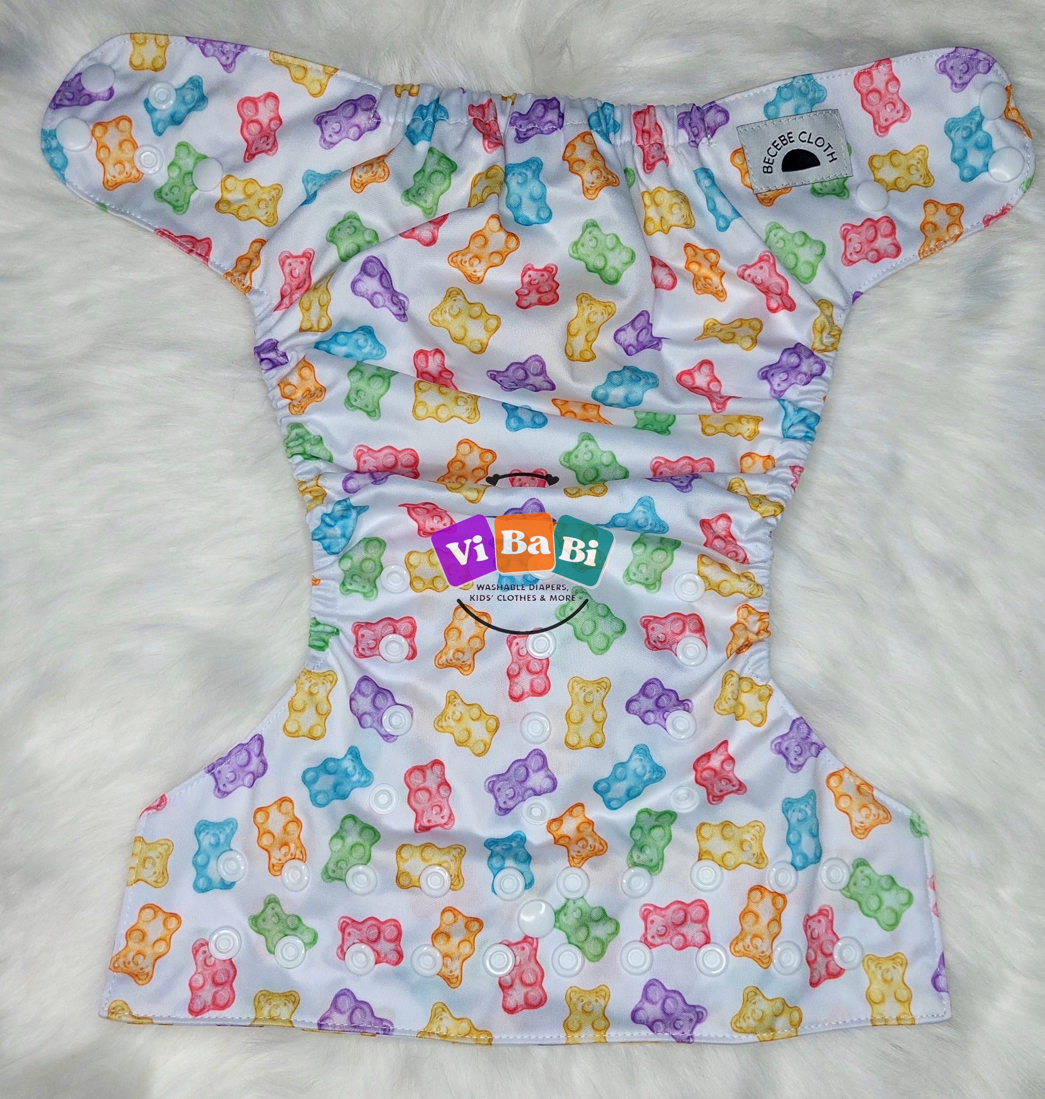 Gummie Bear by BeCeBe Cloth, Pocket Reusable Cloth Diaper