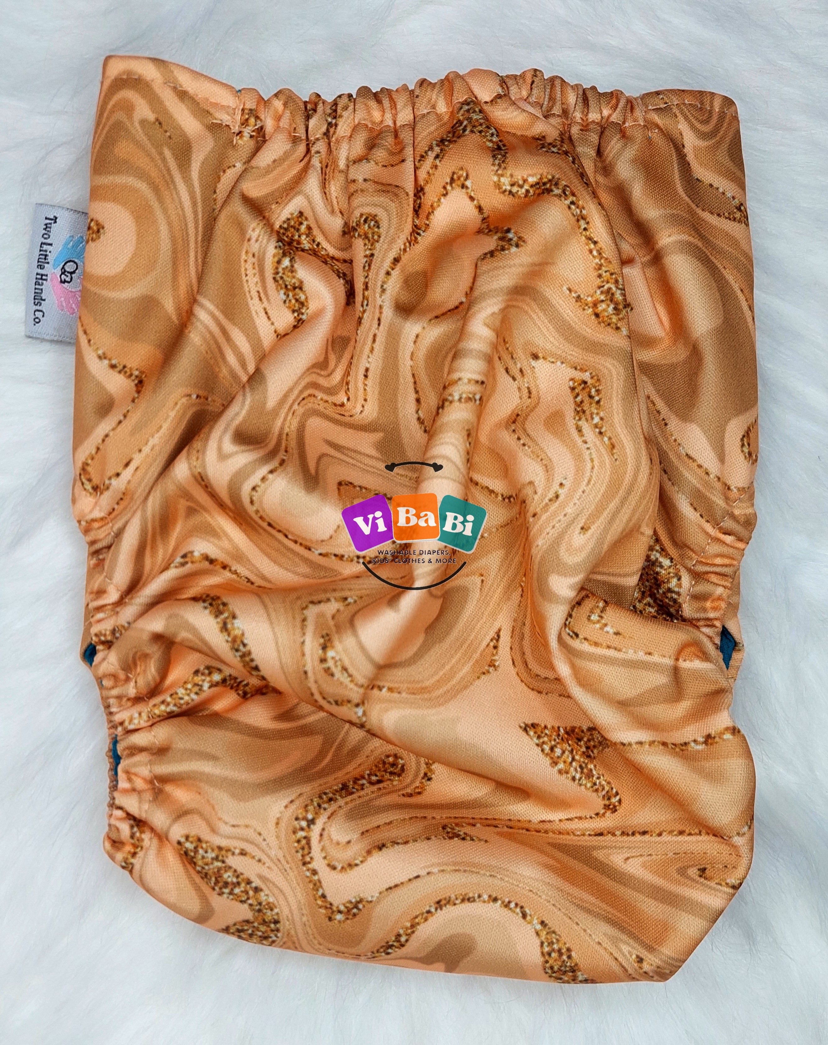 Glitter Sand - Brown Gold by Two Little Hands, (Pockets) Reusable Cloth Diaper
