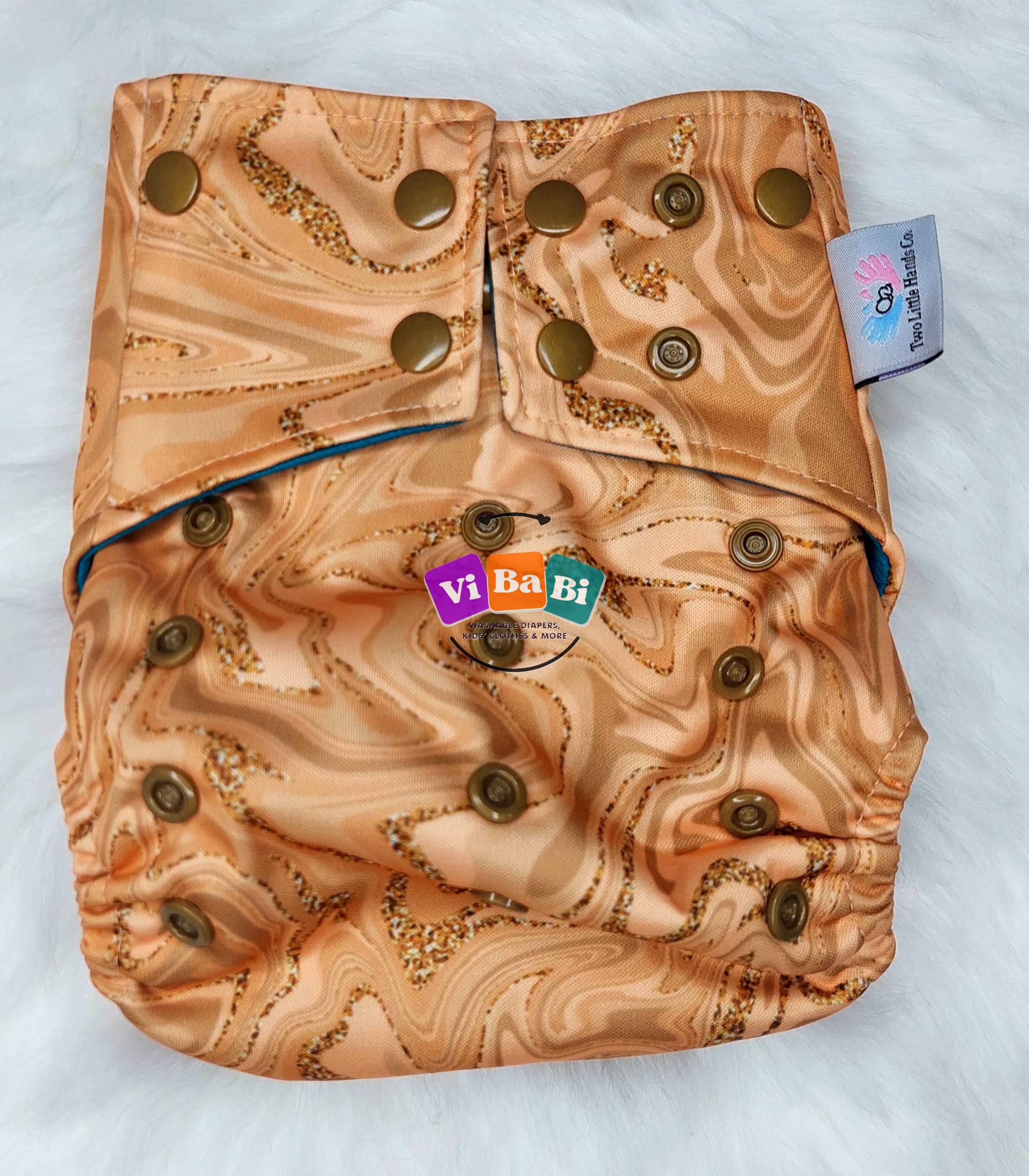 Glitter Sand - Brown Gold by Two Little Hands, (Pockets) Reusable Cloth Diaper