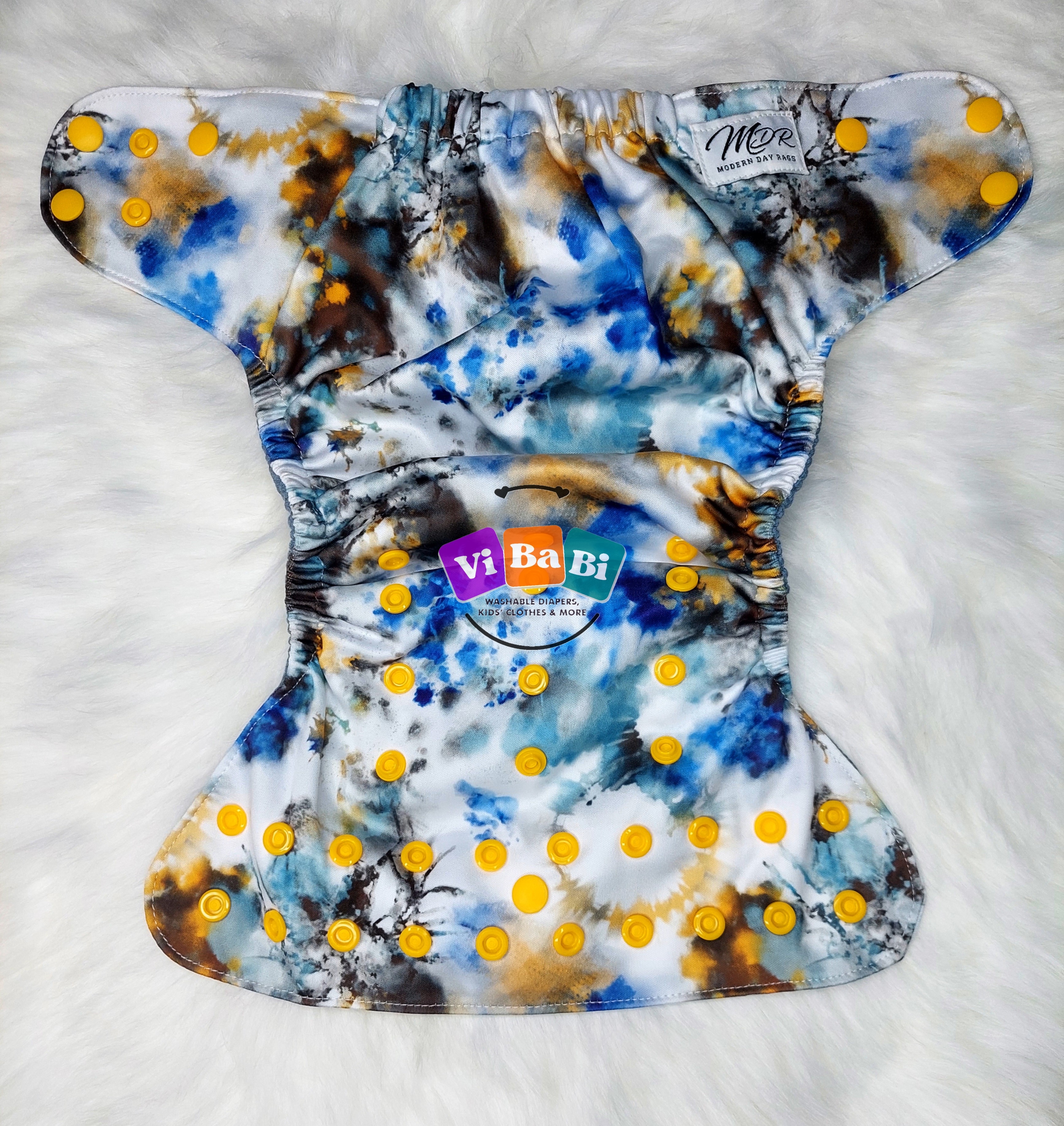 Arctic Sun by Modern Day Rags, (Pocket) Reusable Cloth Diaper