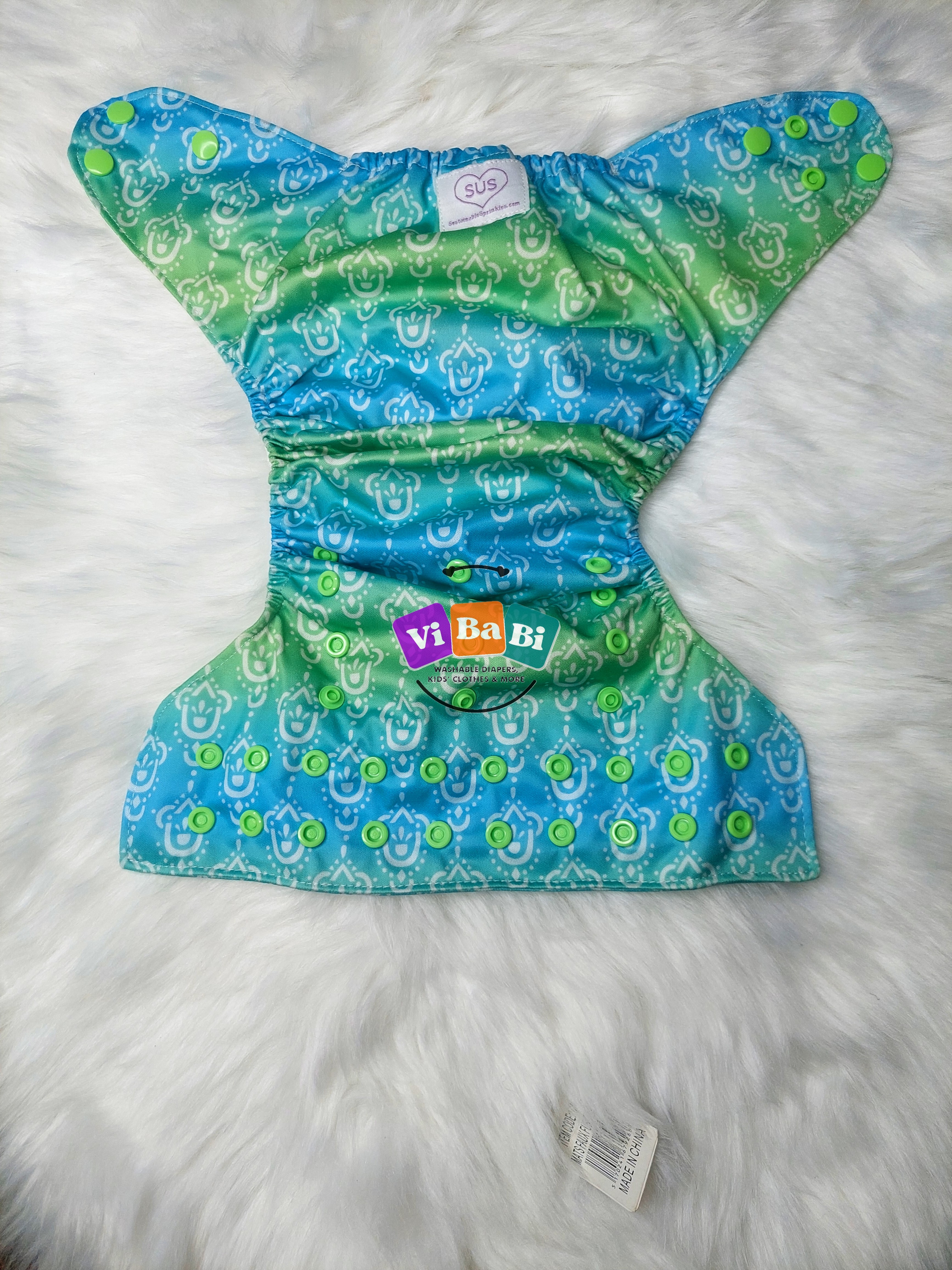 Cool Ombre by Sustainable Sprinkles, (Pocket) Reusable Cloth Diaper