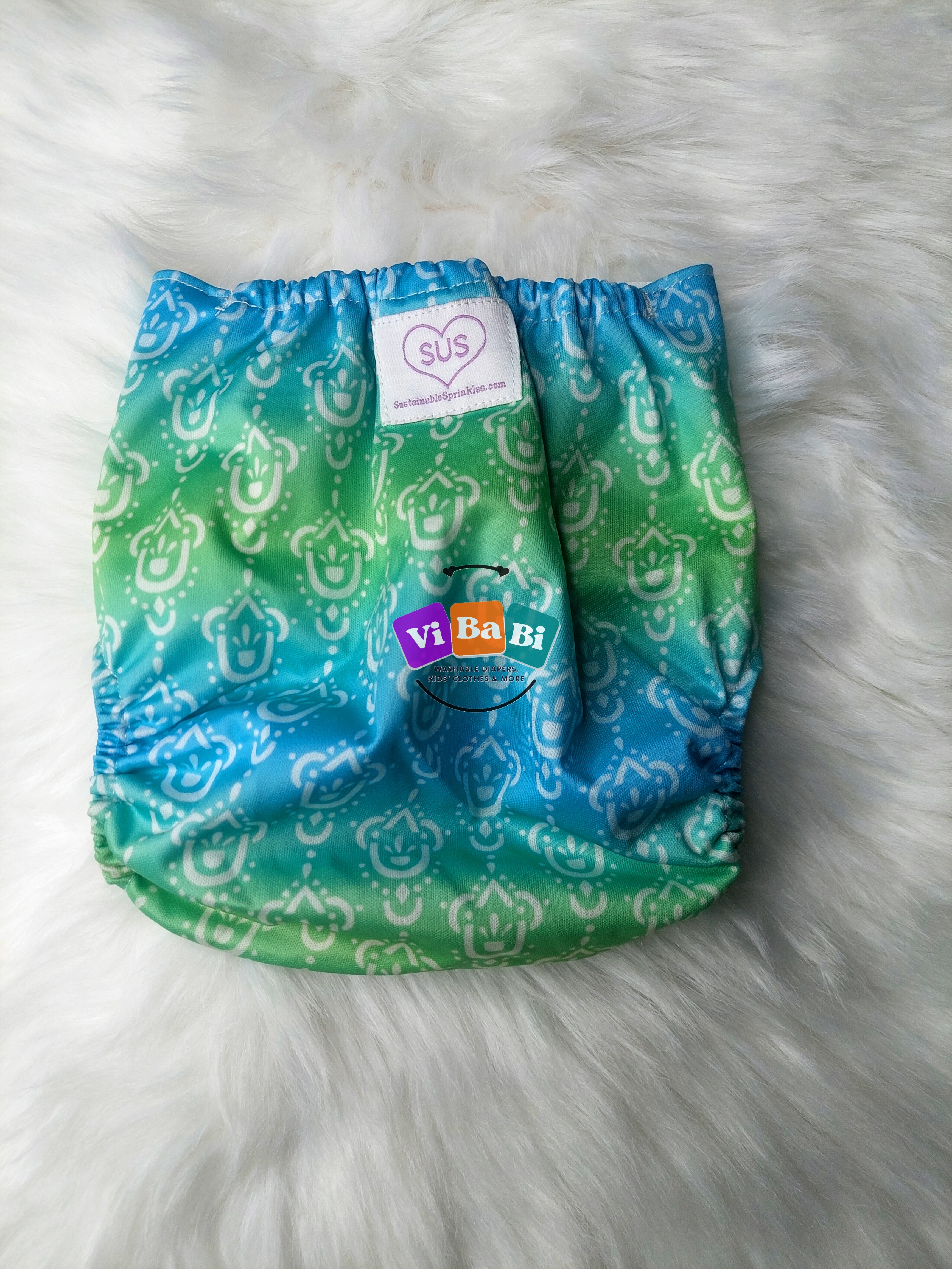 Cool Ombre by Sustainable Sprinkles, (Pocket) Reusable Cloth Diaper