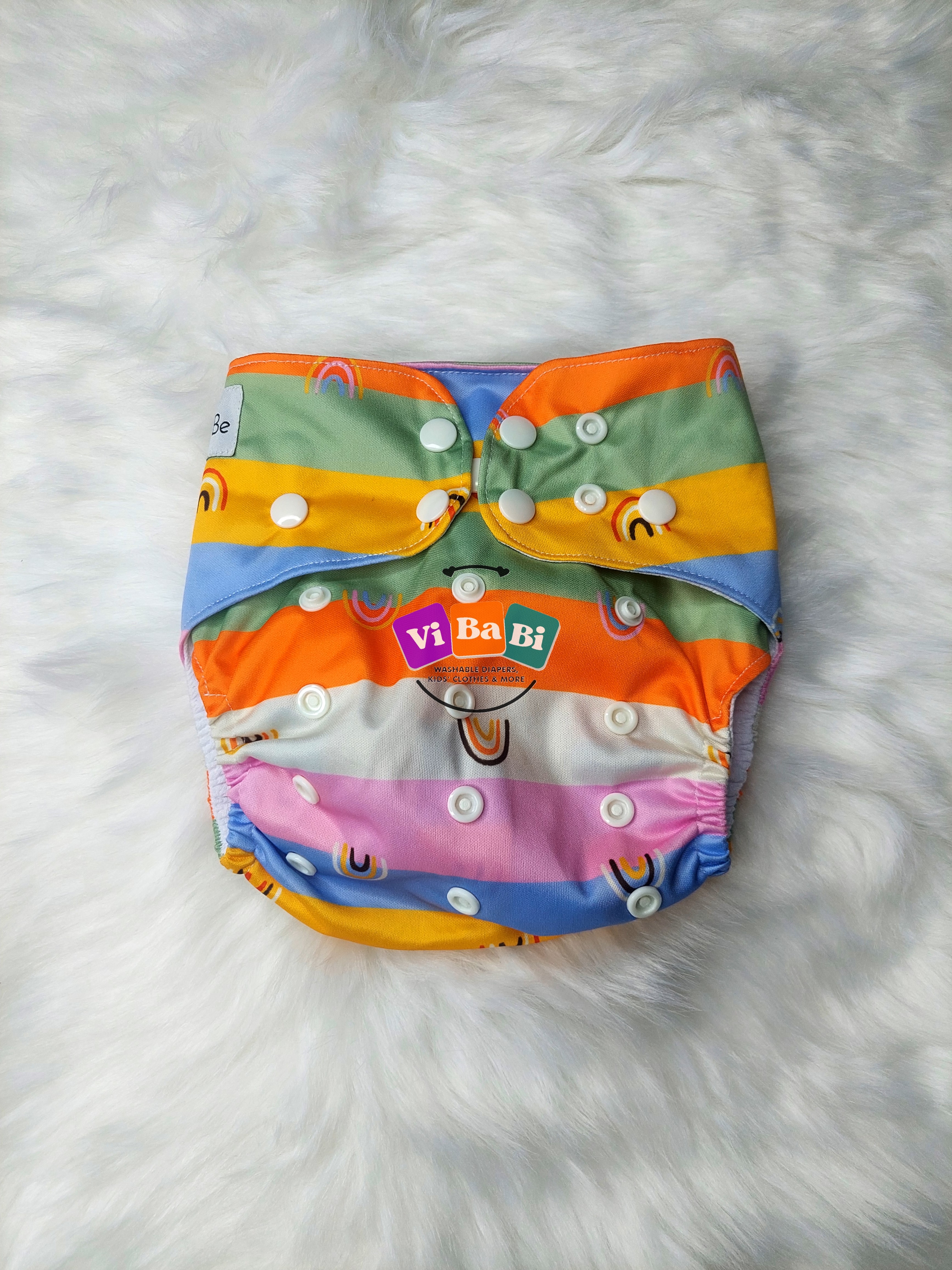 Pastel Rainbow by BeCeBe Cloth, Pocket Reusable Cloth Diaper