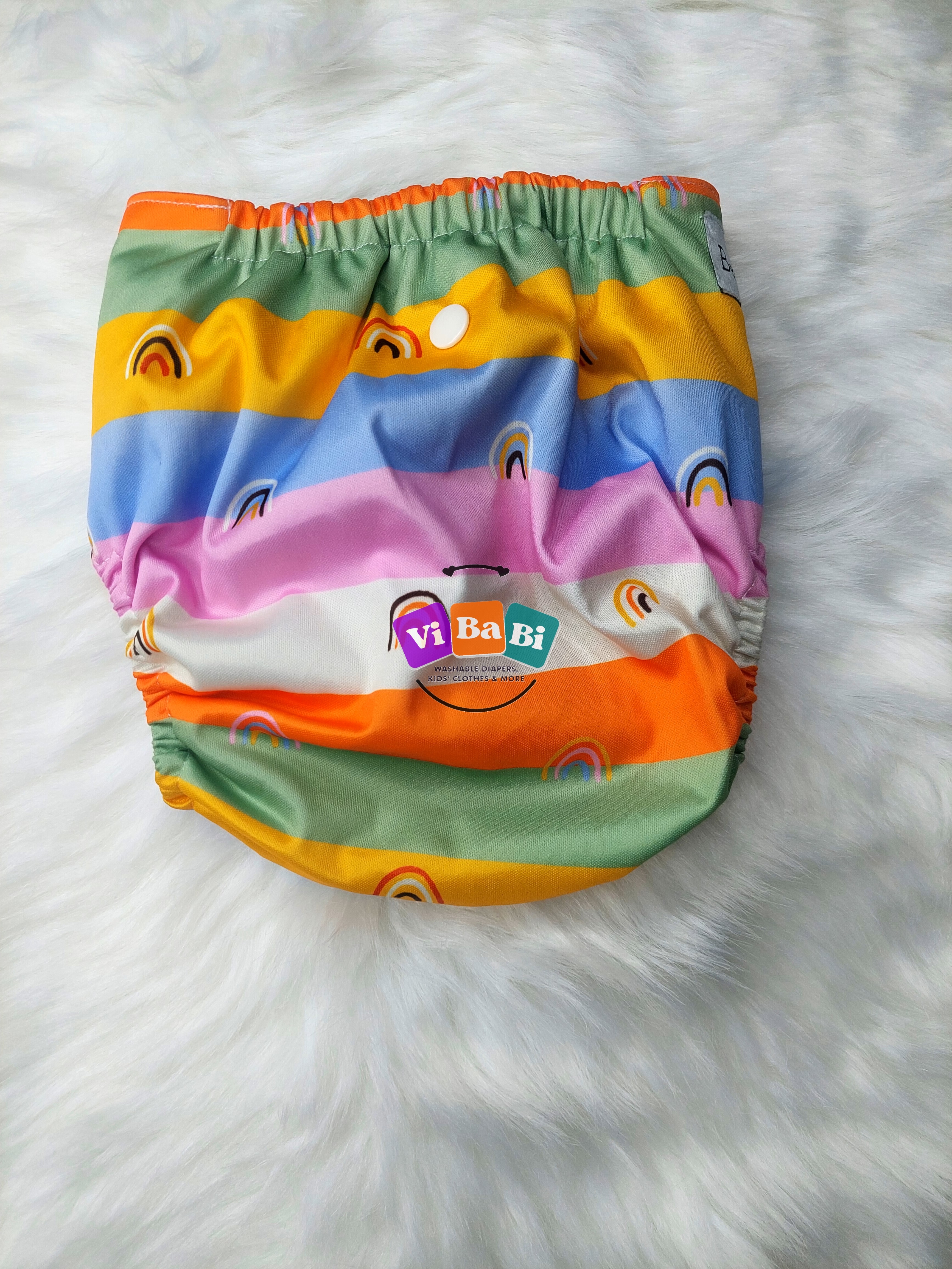 Pastel Rainbow by BeCeBe Cloth, Pocket Reusable Cloth Diaper