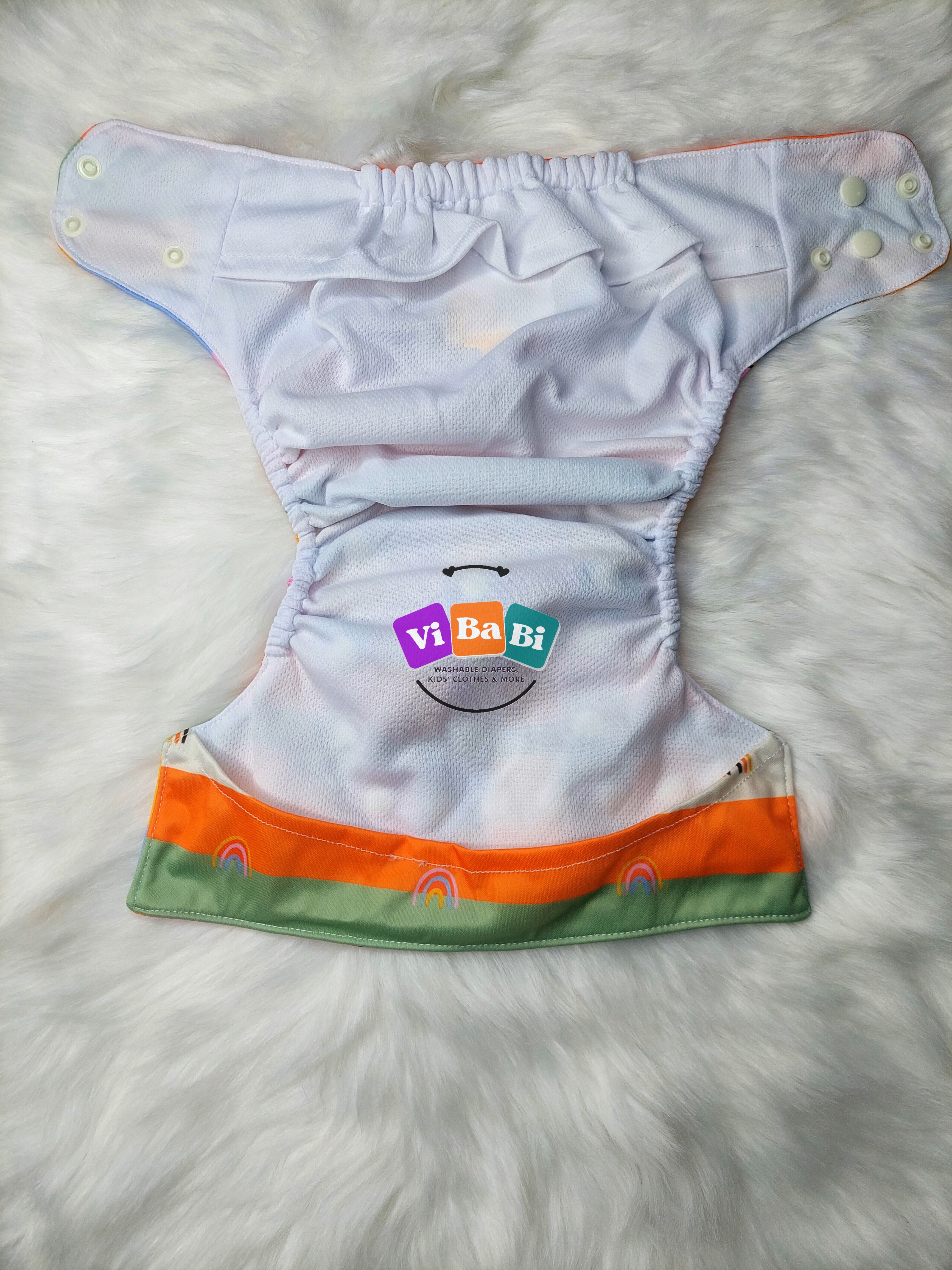 Pastel Rainbow by BeCeBe Cloth, Pocket Reusable Cloth Diaper