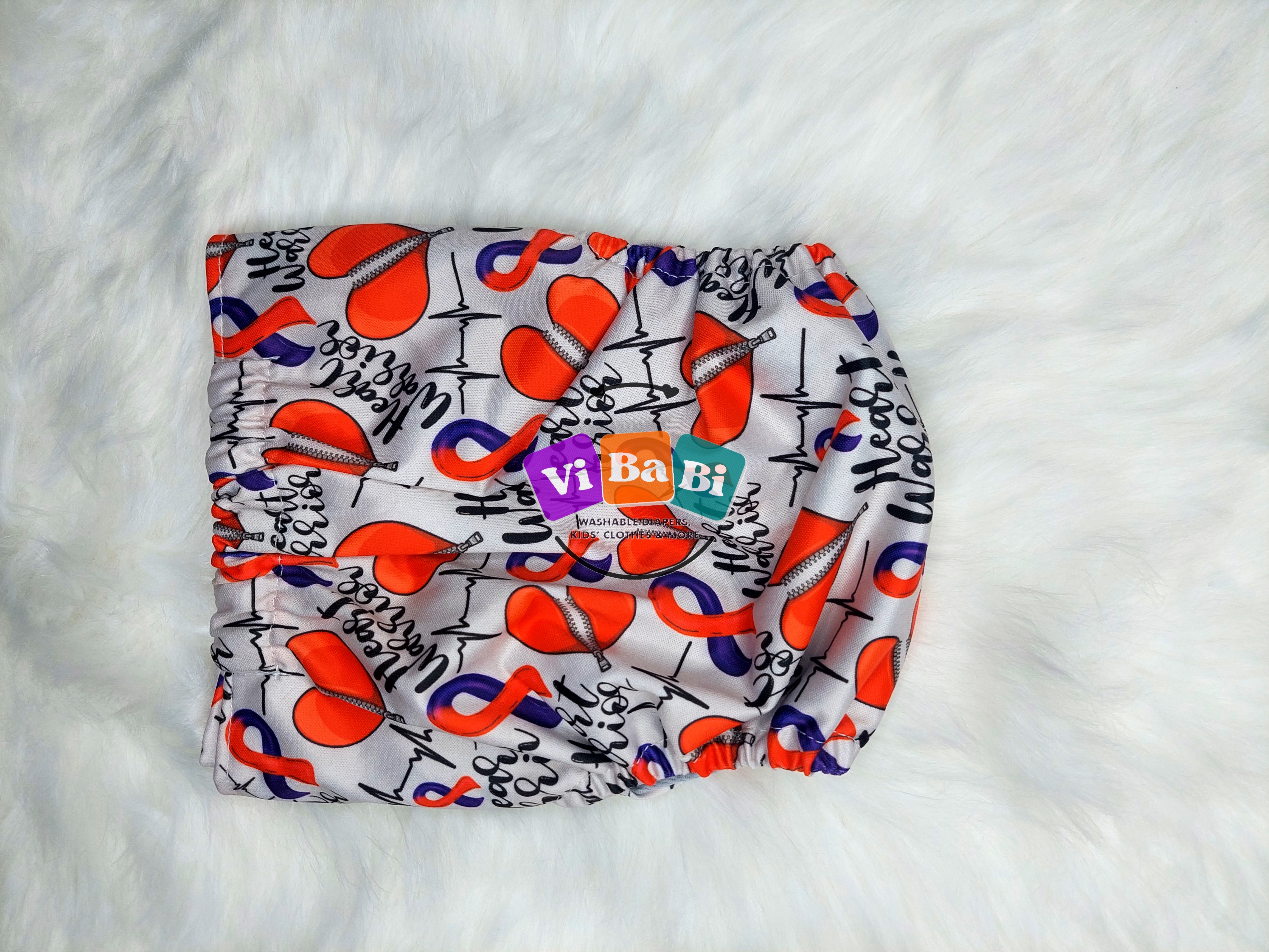 Watercolor Heart by Sweet Cheeks (Pocket) Reusable Cloth Diaper