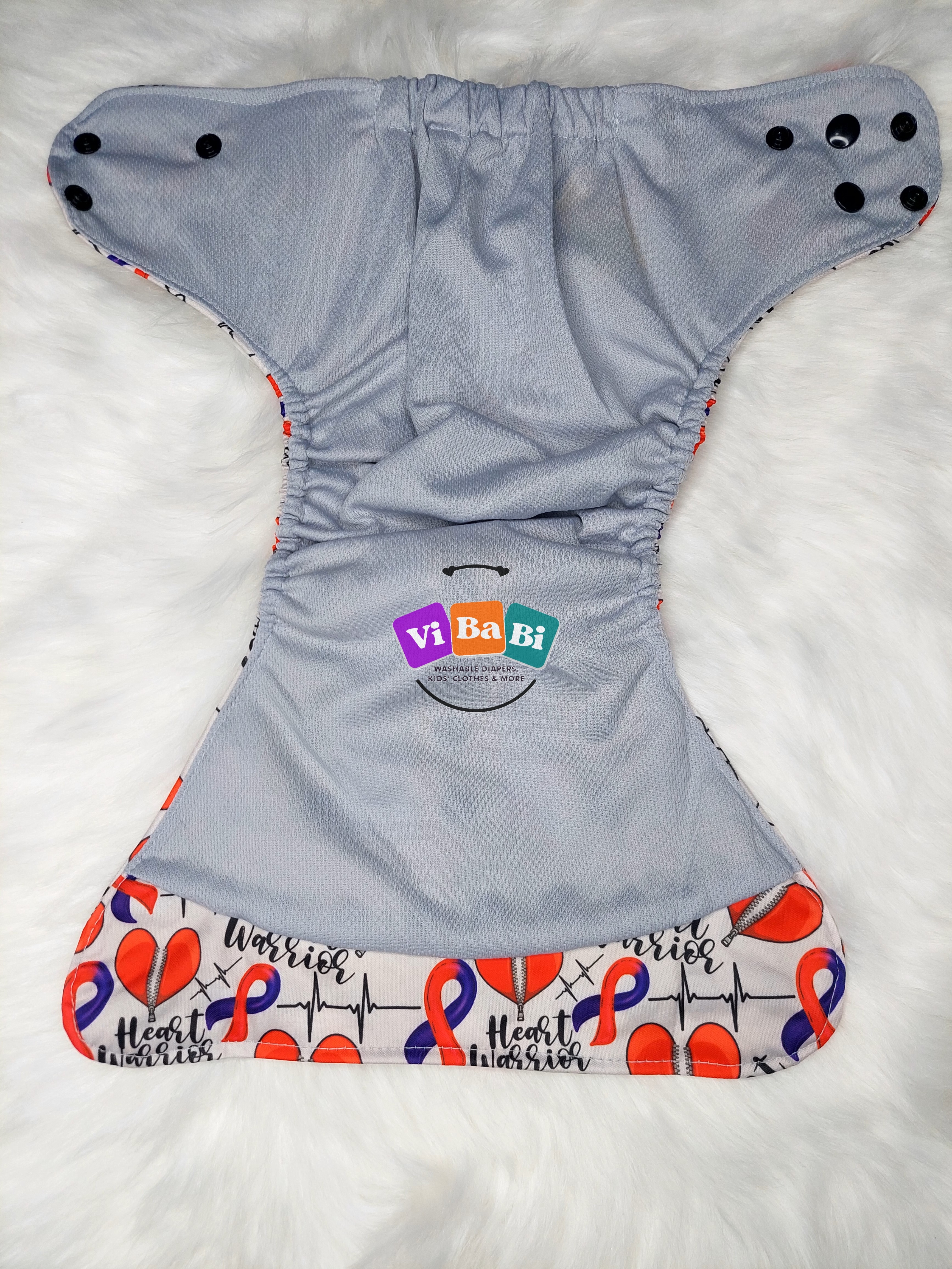 Watercolor Heart by Sweet Cheeks (Pocket) Reusable Cloth Diaper
