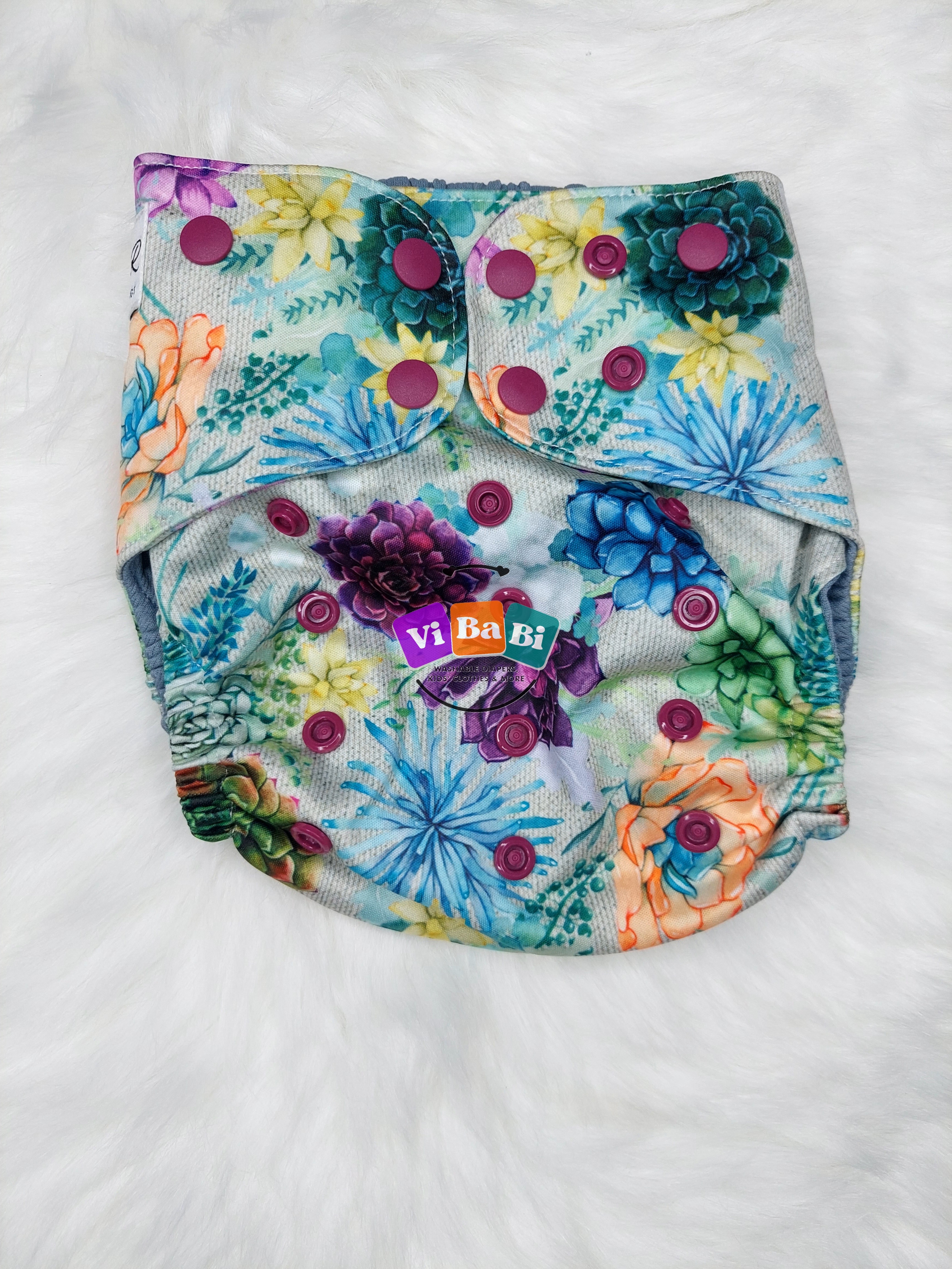 Desert Garden by Modern Day Rags, (Pocket) Reusable Cloth Diaper