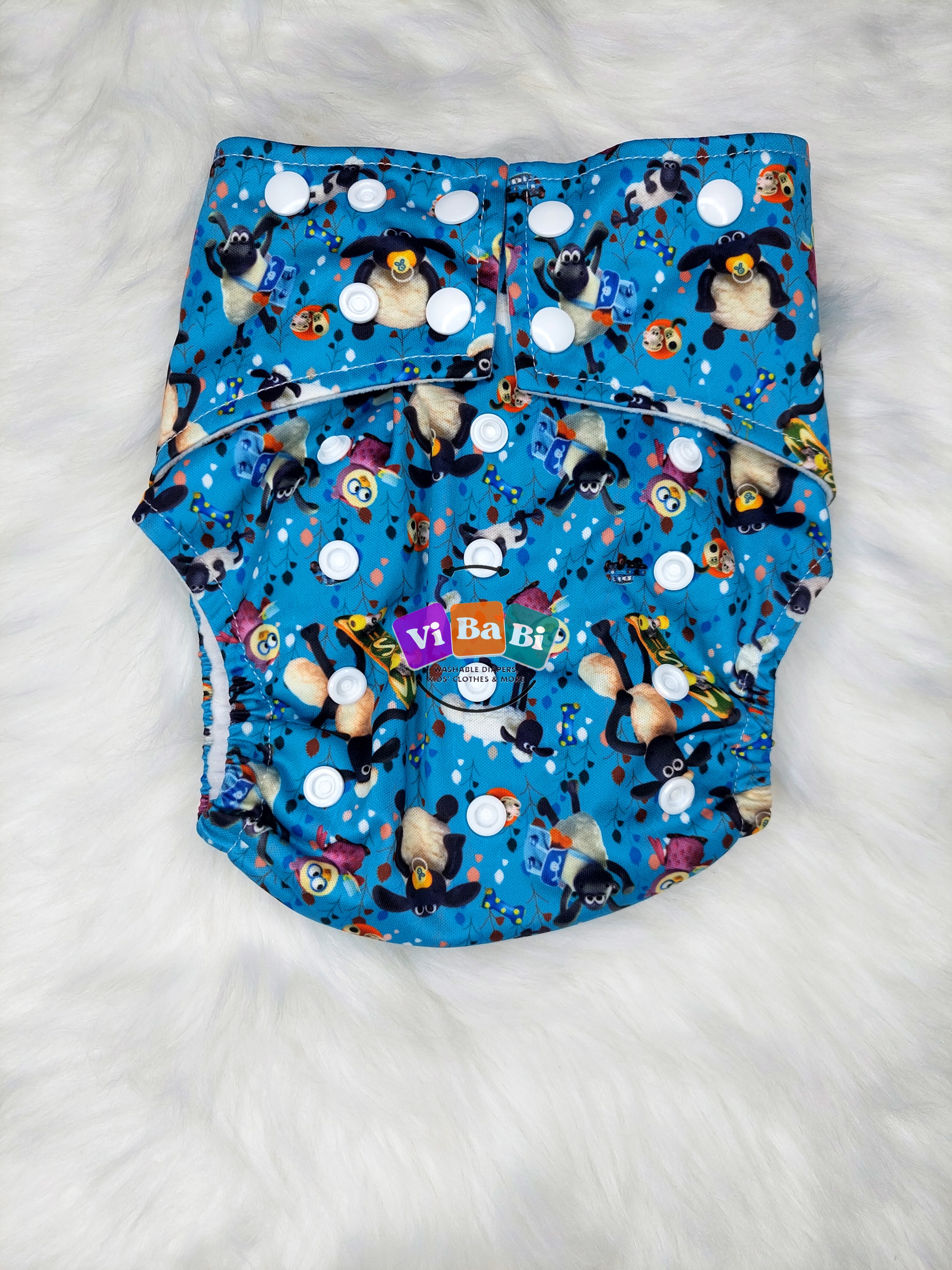 Sheep and owl (Pocket) Reusable Cloth Diaper