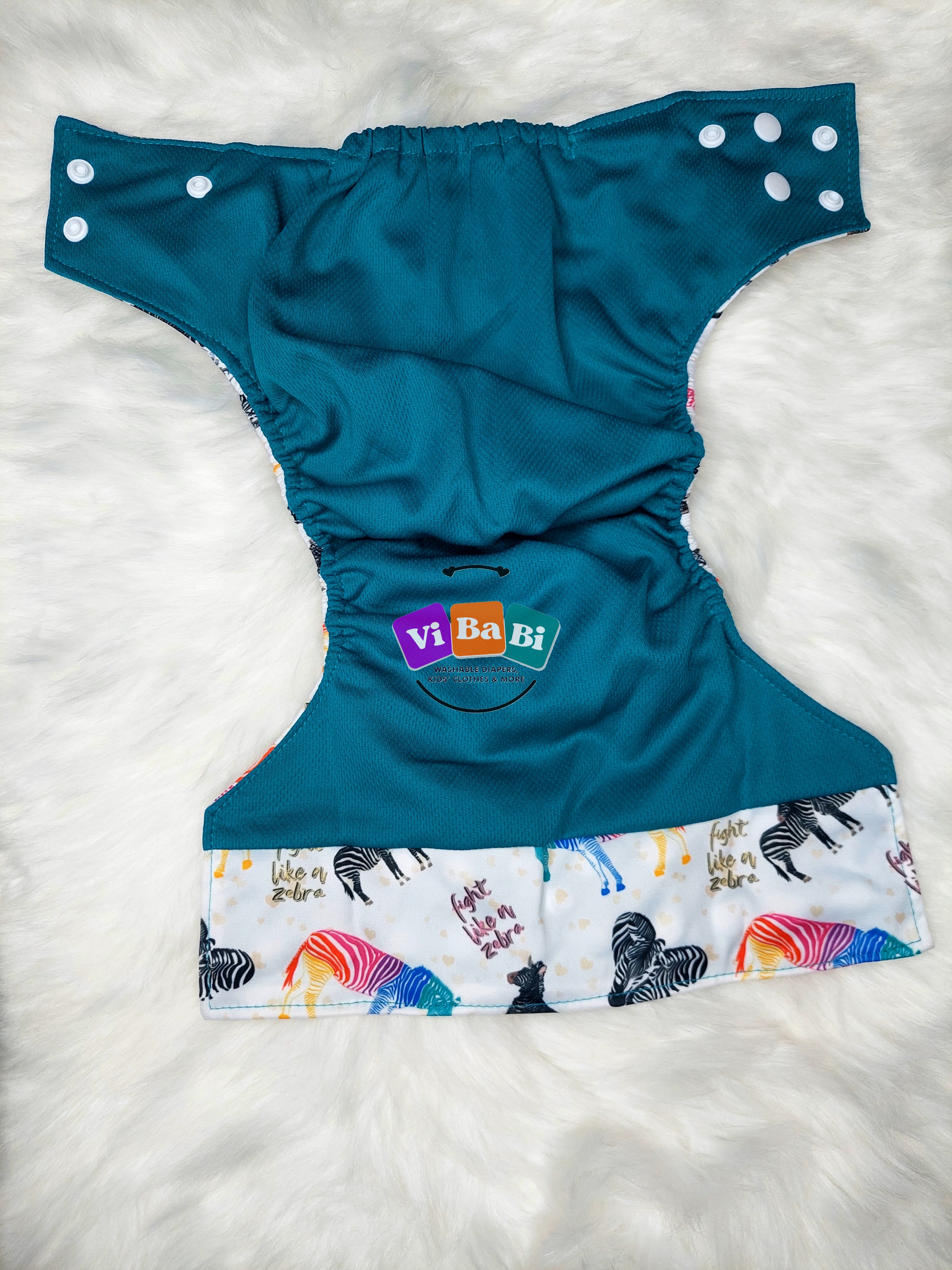 Fight link a Zebra by Two Little Hands, (Pocket) Reusable Cloth Diaper