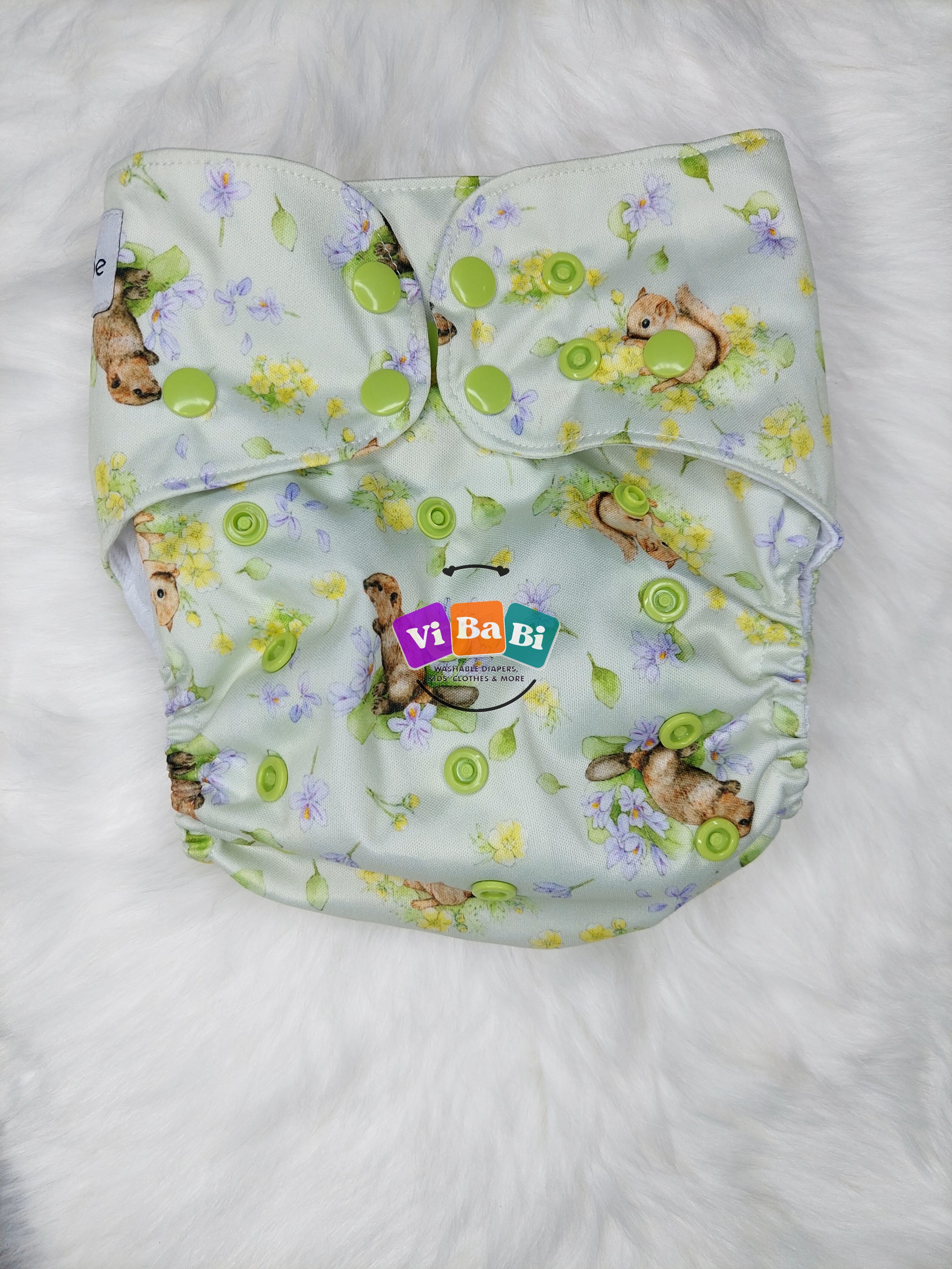 Pastel S&B Friends by BeCeBe Cloth, Pocket Reusable Cloth Diaper