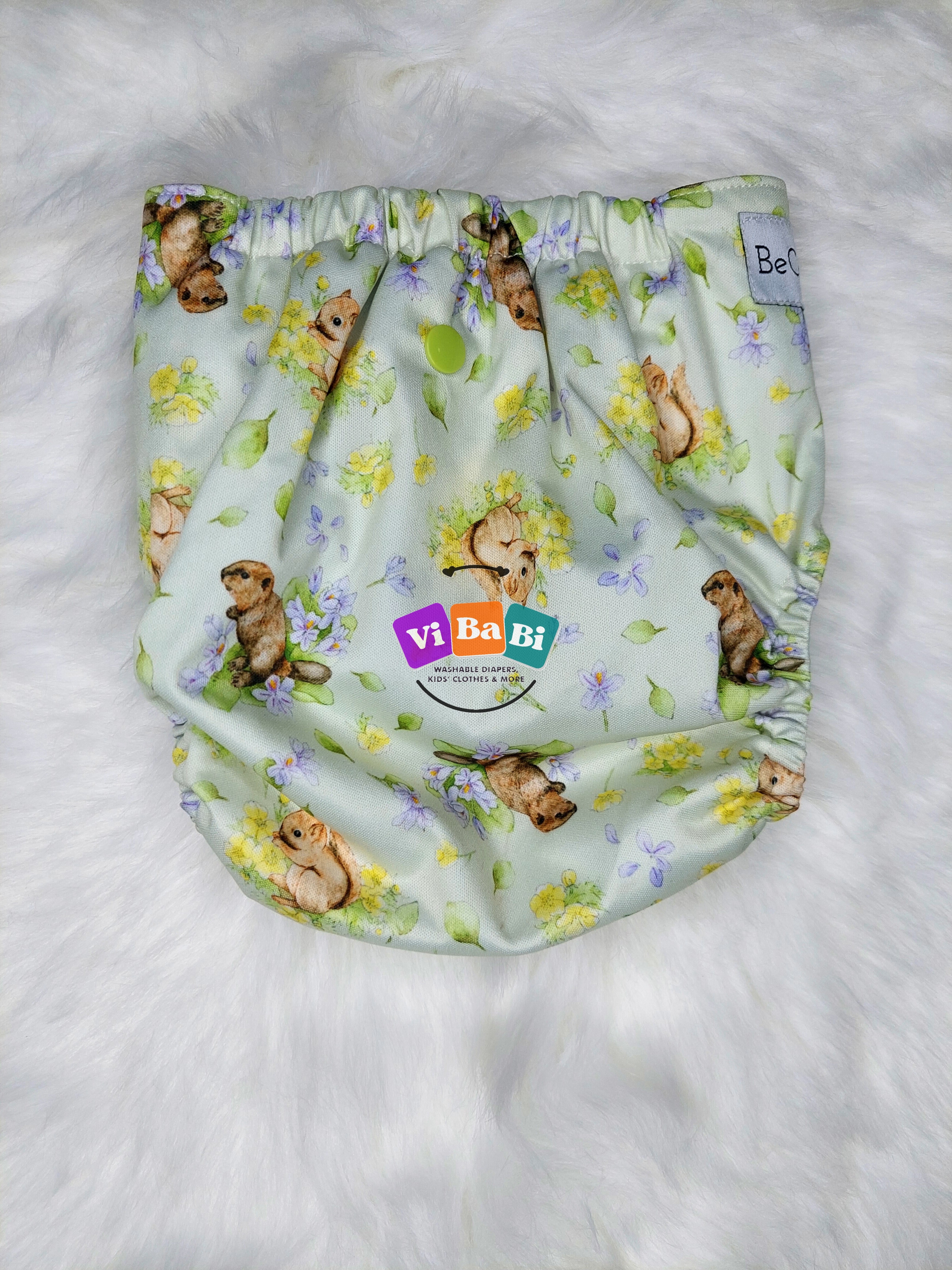 Pastel S&B Friends by BeCeBe Cloth, Pocket Reusable Cloth Diaper