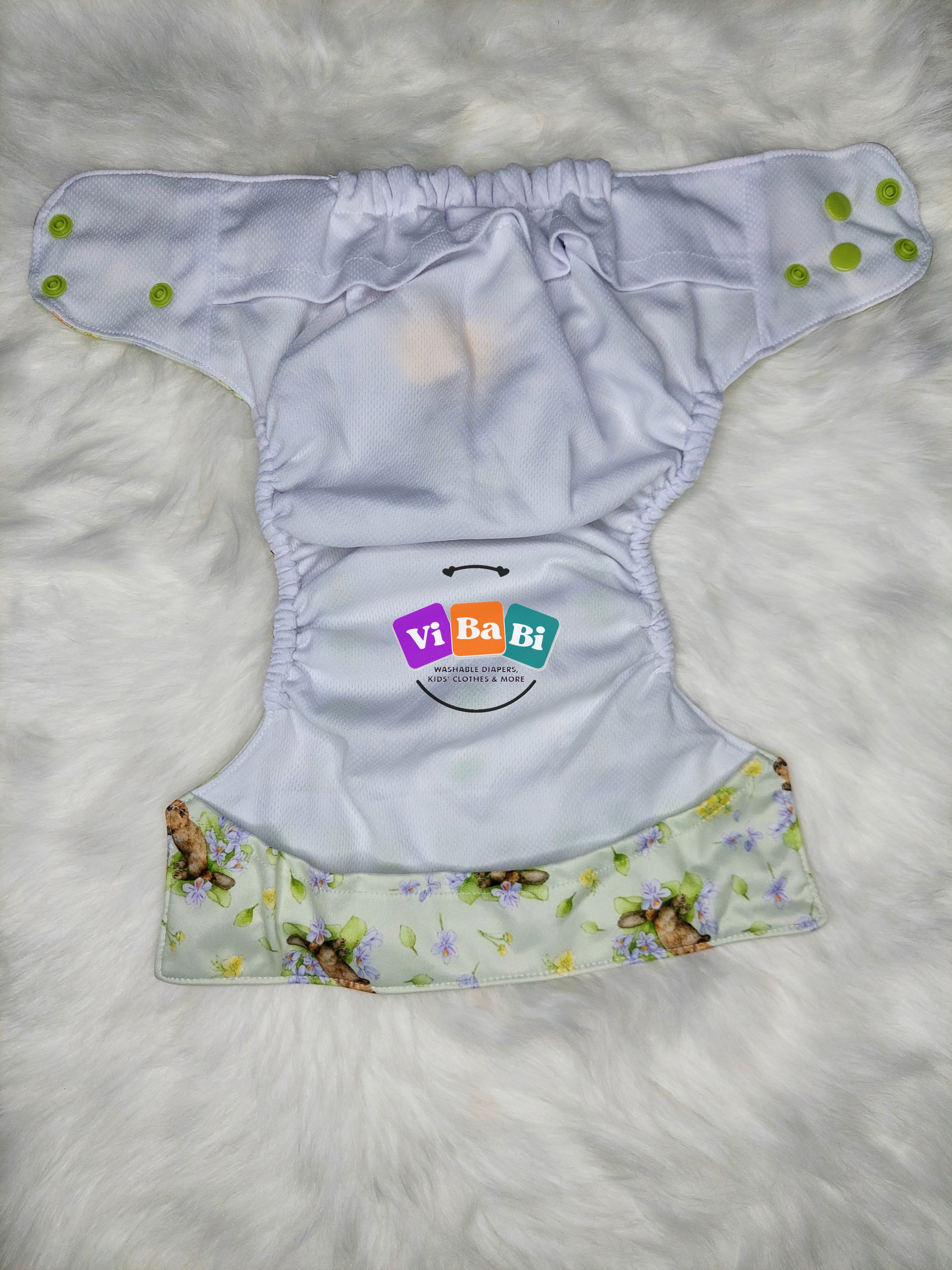 Pastel S&B Friends by BeCeBe Cloth, Pocket Reusable Cloth Diaper