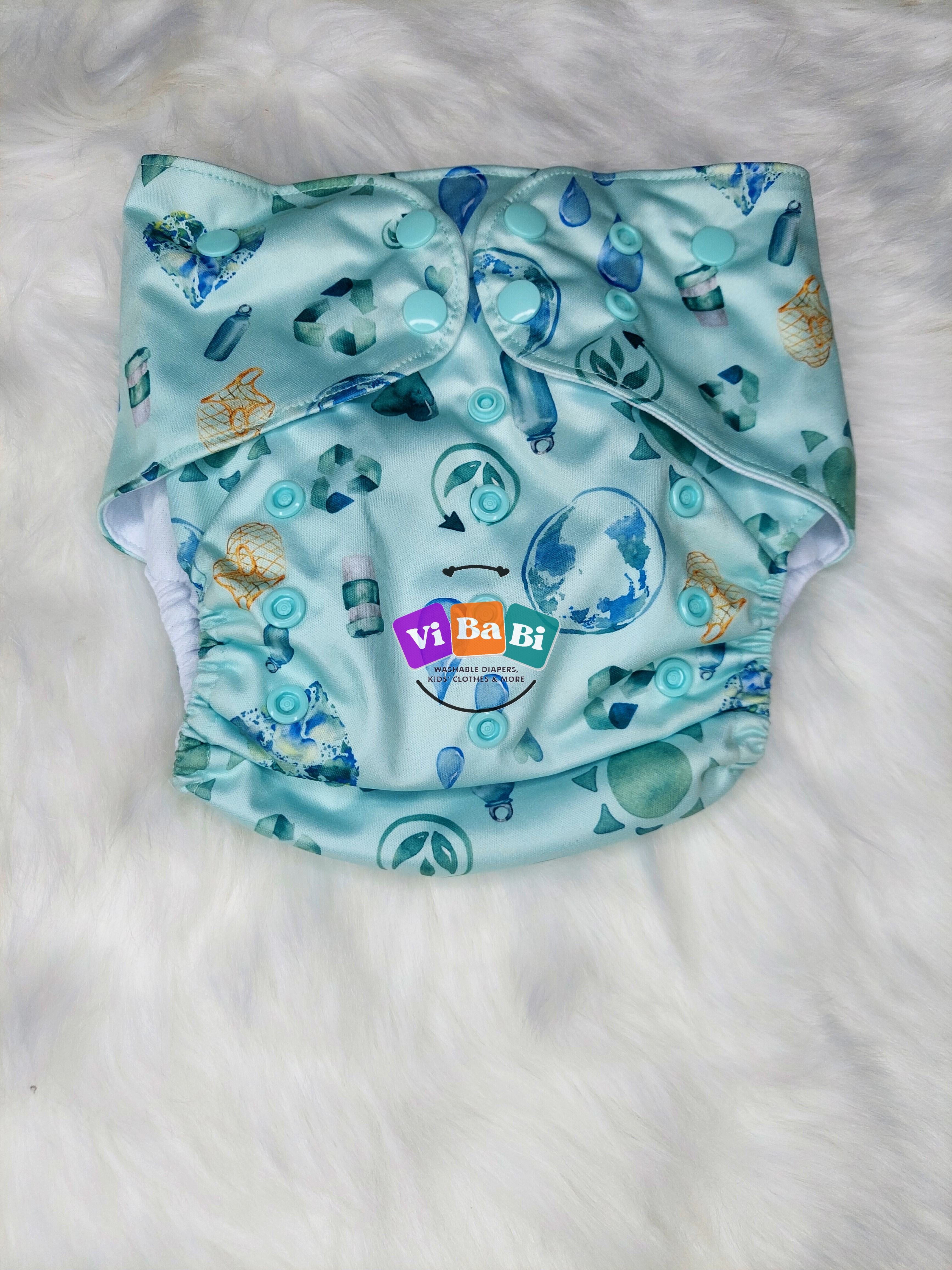 Save our Earth by fanny fluff, Pocket Reusable Cloth Diaper